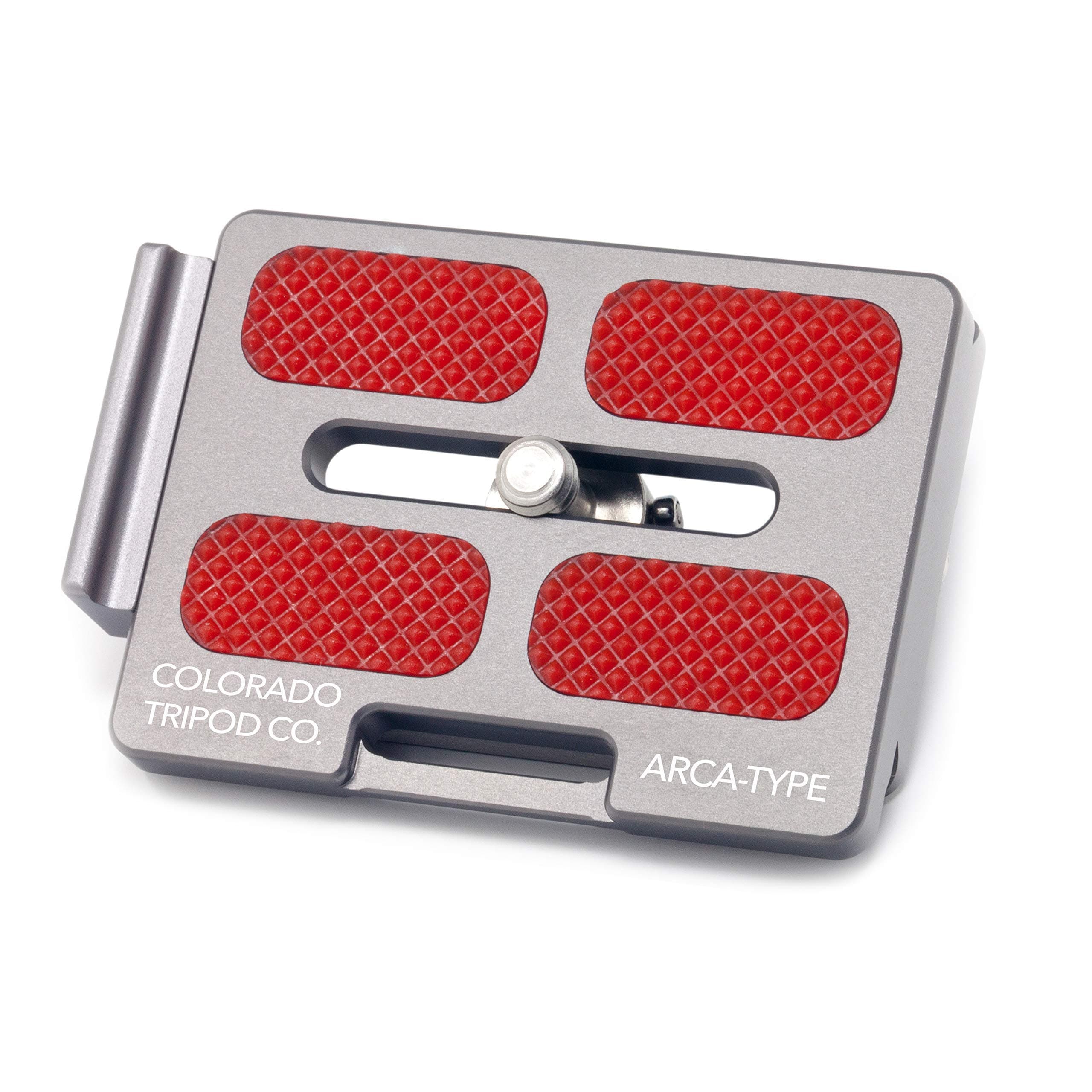 Colorado Tripod Arca Plates 60mm Universal Arca Swiss Quick Release Plate for Tripod Ball Head with Hand-Adjustable Stainless Steel Screw & Removable Rear Stopper - Gunmetal Color