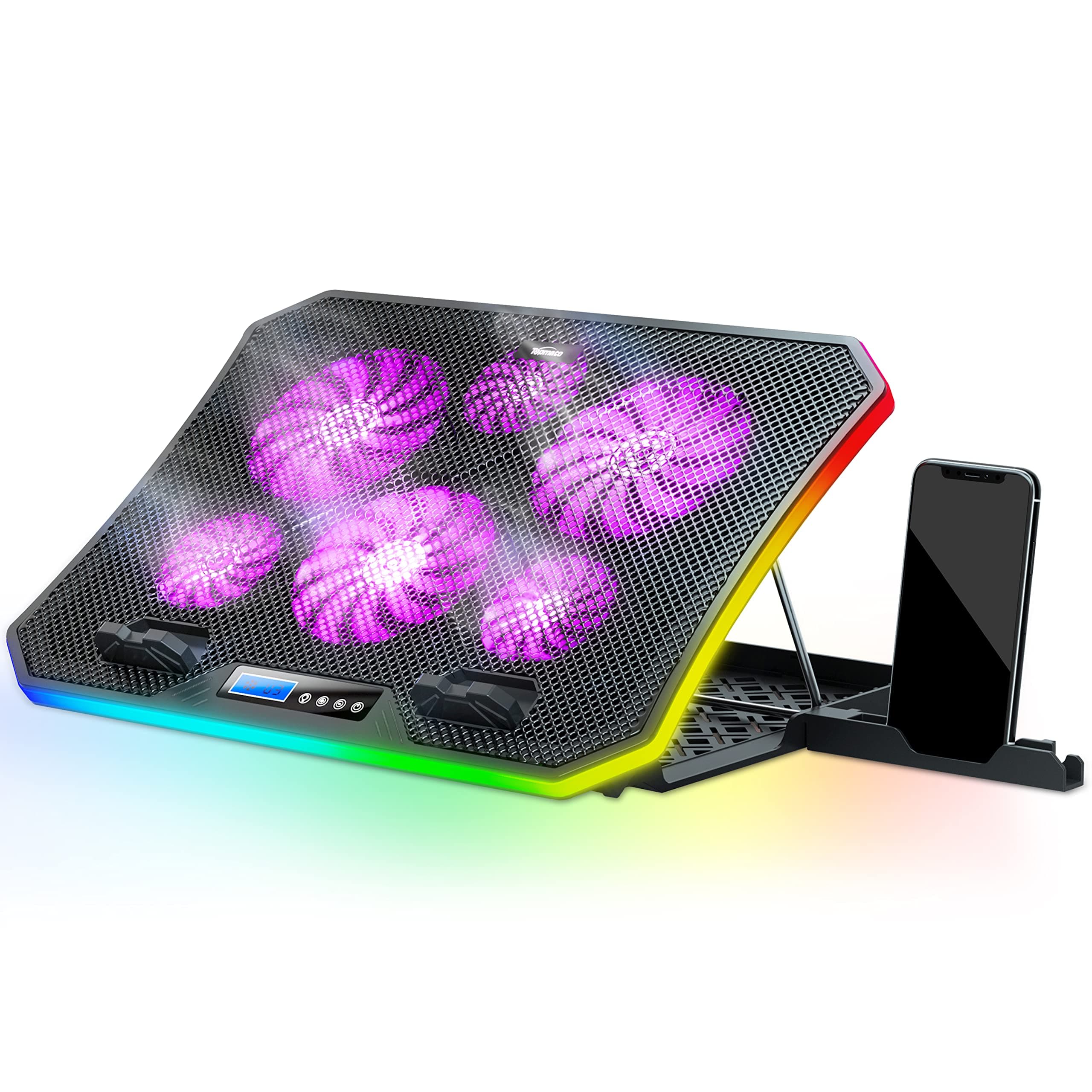 TopMate C12 Laptop Cooling Pad RGB Gaming Notebook