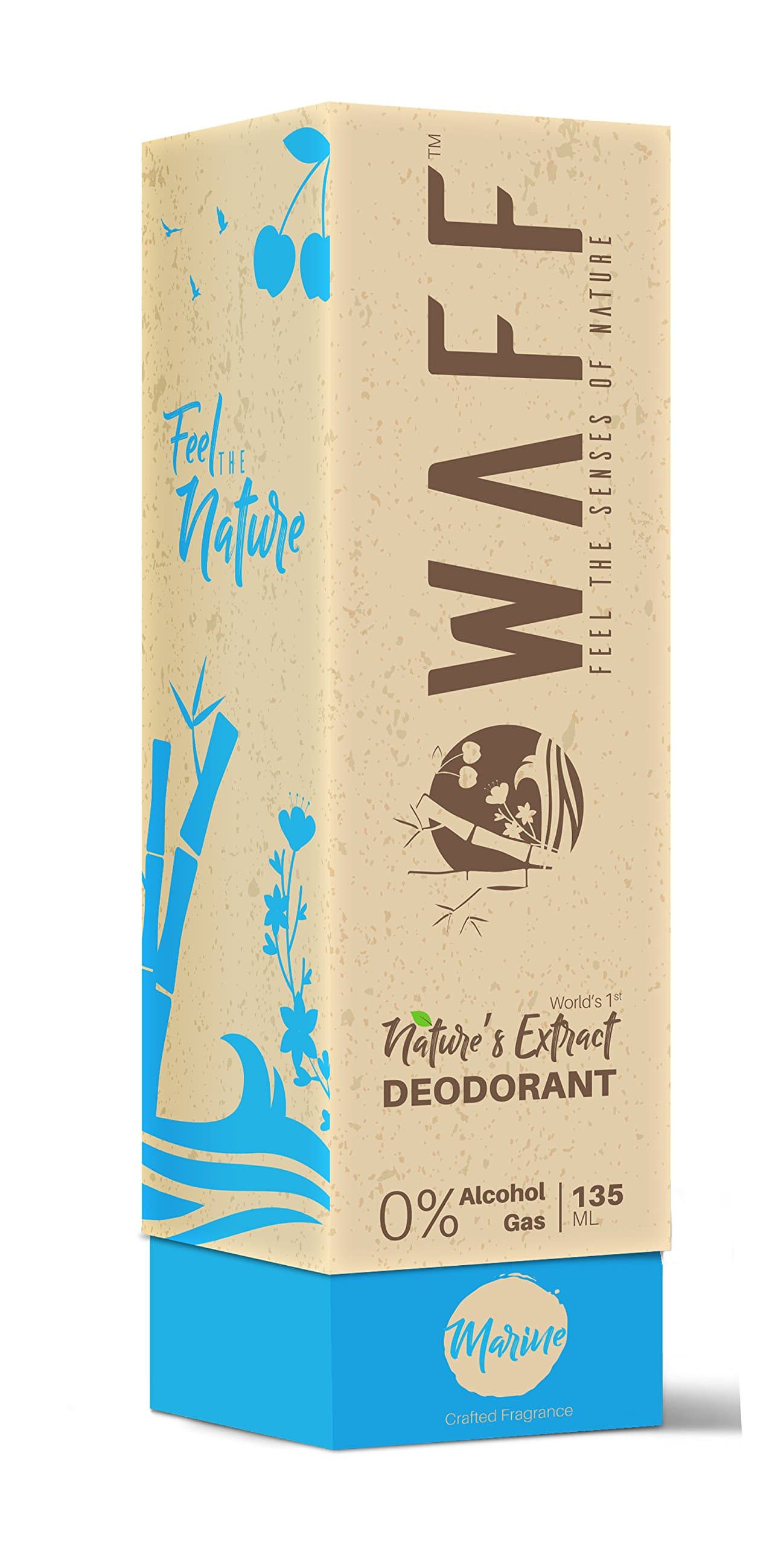 WAFF First Nature's Extract Deodorant Marine For Men & Women
