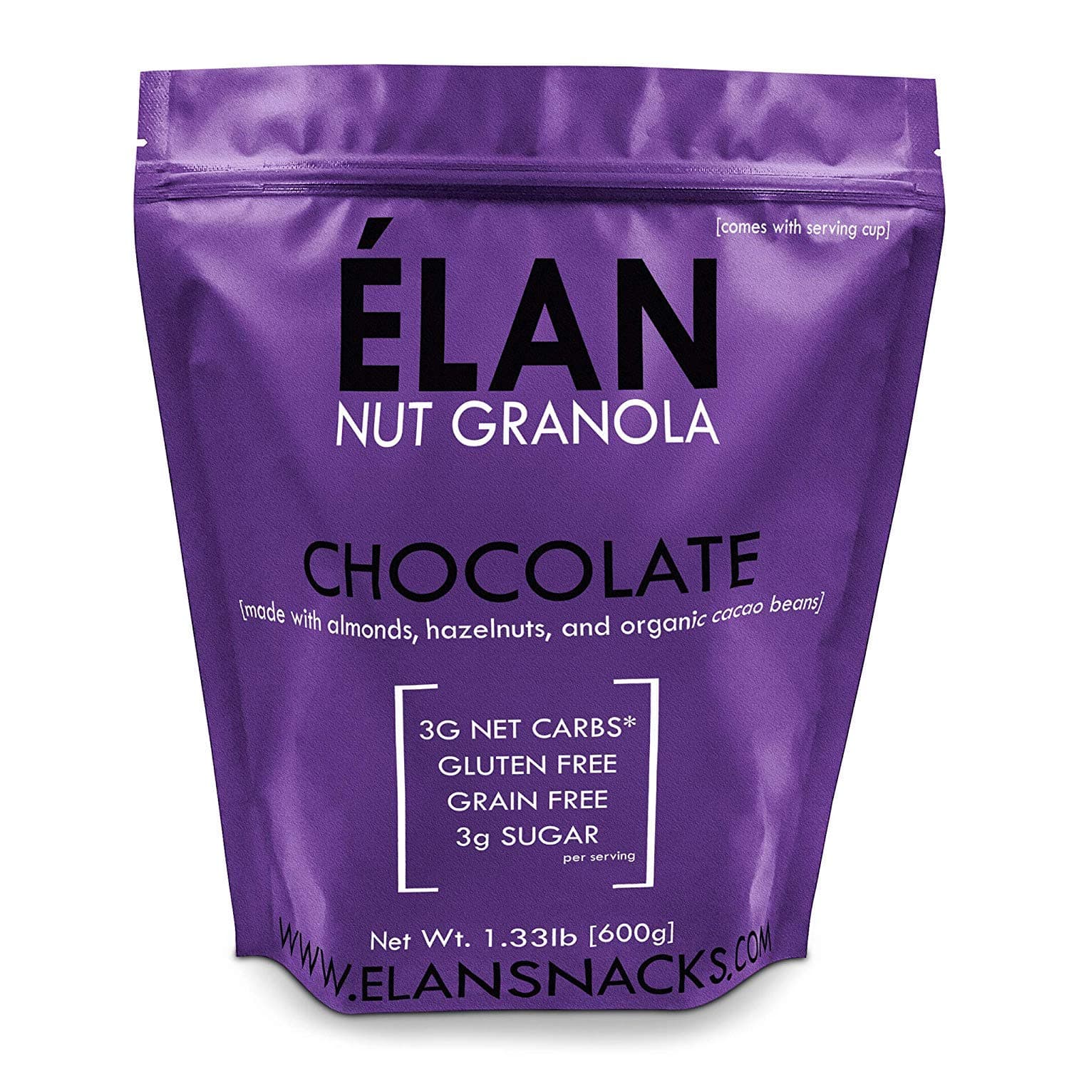 Granola Bakery - Keto Chocolate Coconut Paleo Granola Cereal, 4g Net Carb, 1.33Lb Bulk - Healthy Low Carb Fat Bomb Snack, Gluten Free, Grain Free, Organic Natural Ingredients