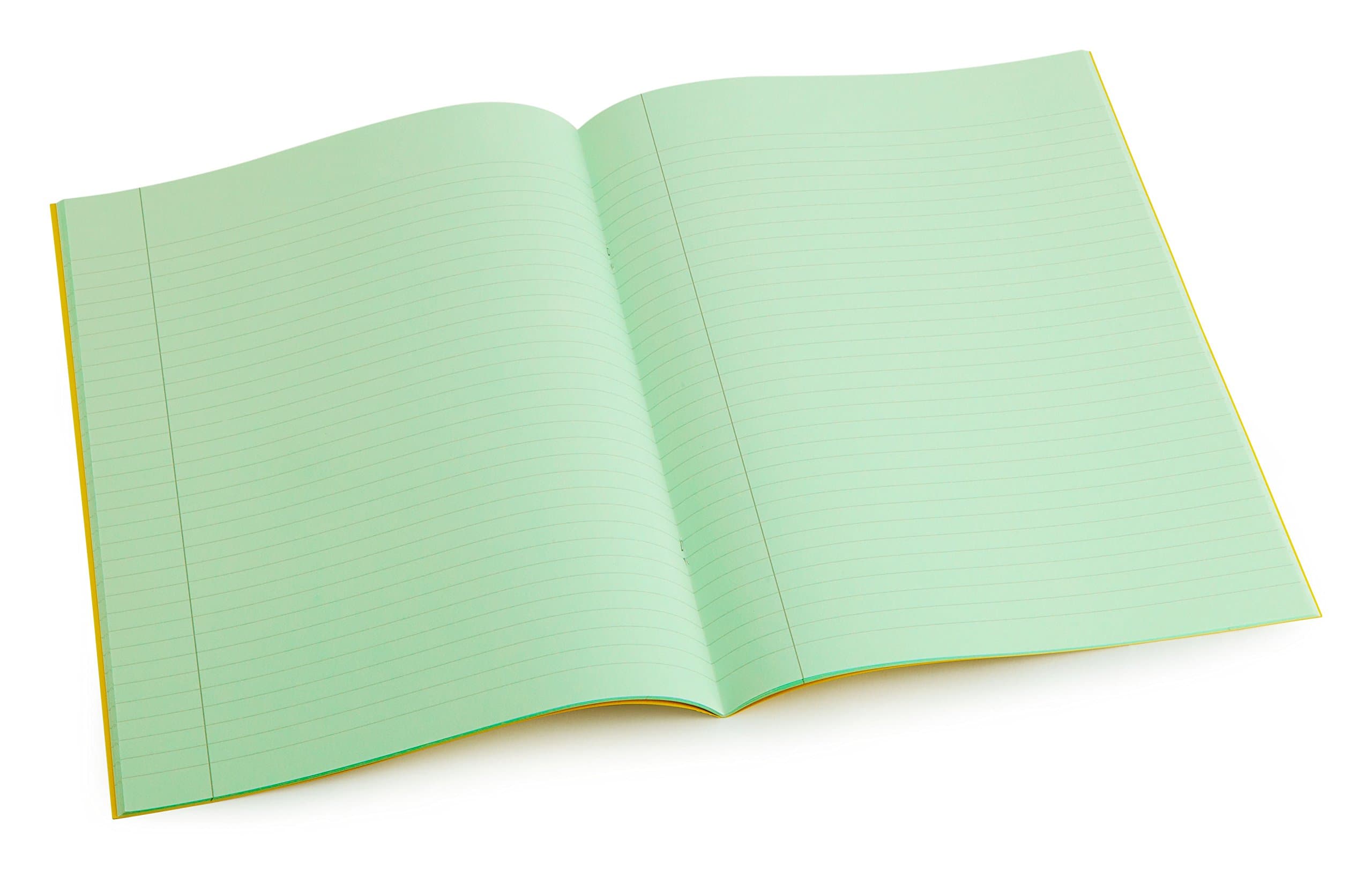 A4 Dyslexia Tinted Exercise Books - 8mm lined with margin - Leaf (10 Pack)