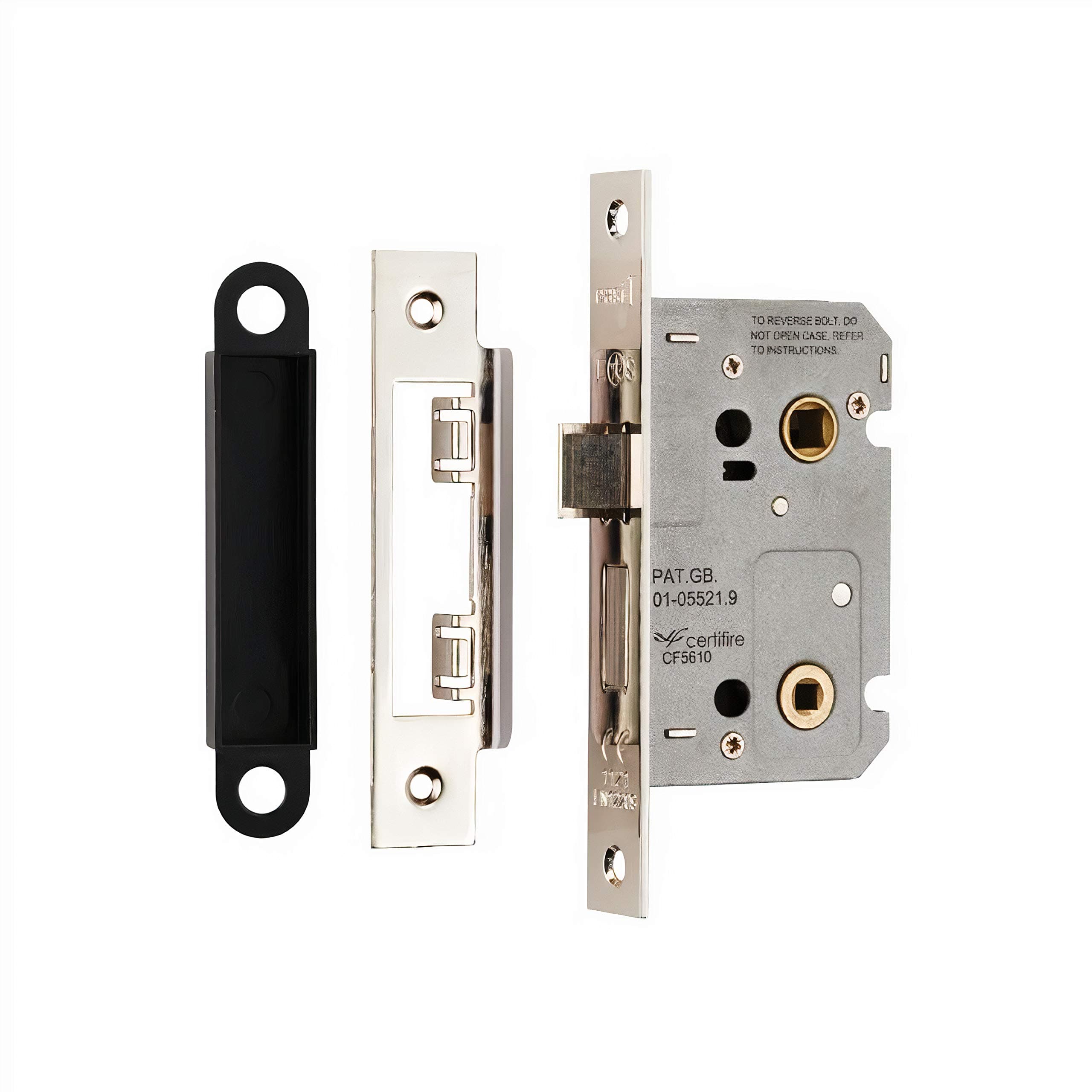 Contract Locks Easi - T Contract Bathroom Lock 64mm(2.5) - Finish - Nickel Plate by City Deco Centre
