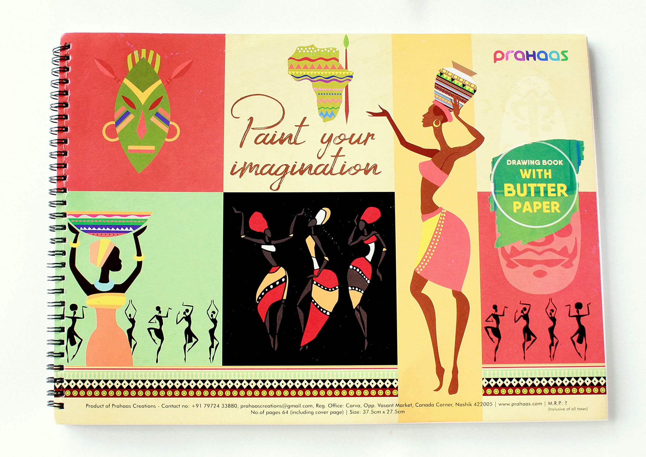 Prahaas Drawing Book with Butter Paper, 15 X 11 Inches