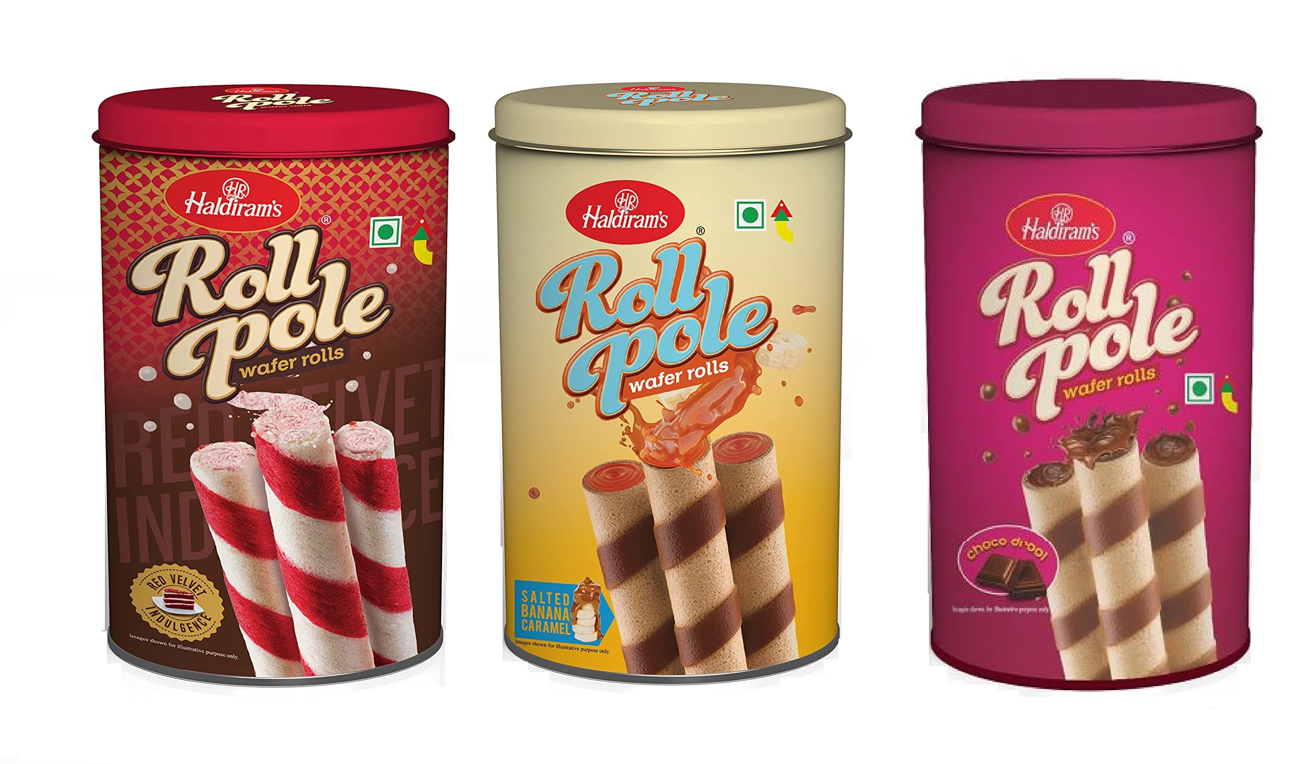 Haldiram's Combo Wafer Rolls 150g x 3 | Chocolate Wafer Roll Sticks | Smooth Crunchy Snacks | Crackers | Sweet Treats for Kids | Rich & Creamy | Ready to Eat Snacks | Sweet Dessert | Pack of 3