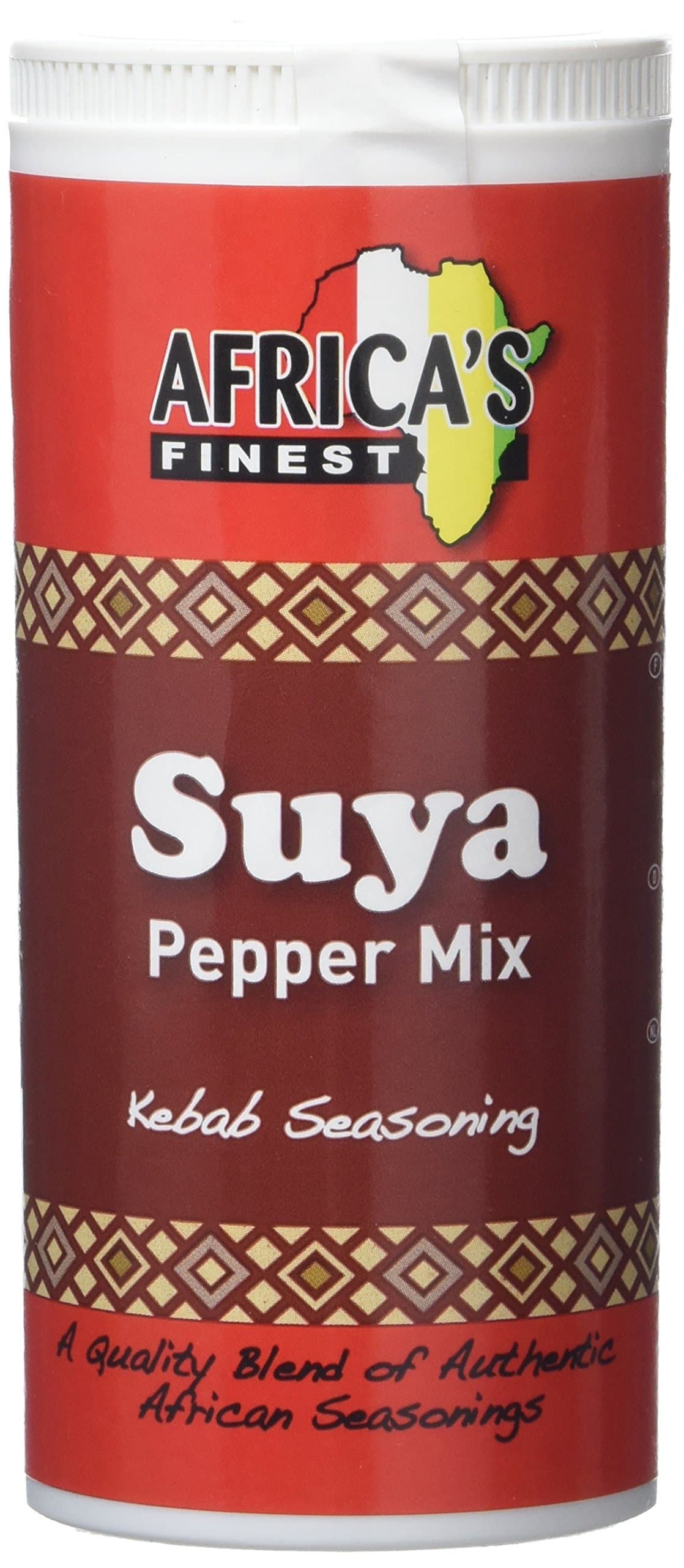 Africa’s Finest Suya Pepper Mix 100 g (Pack of 6), Authentic African Spice Blend with Chilli, Ginger, Coriander, Rosemary & Nutmeg, Ideal Seasoning for Grilling, Roasting & Everyday Cooking