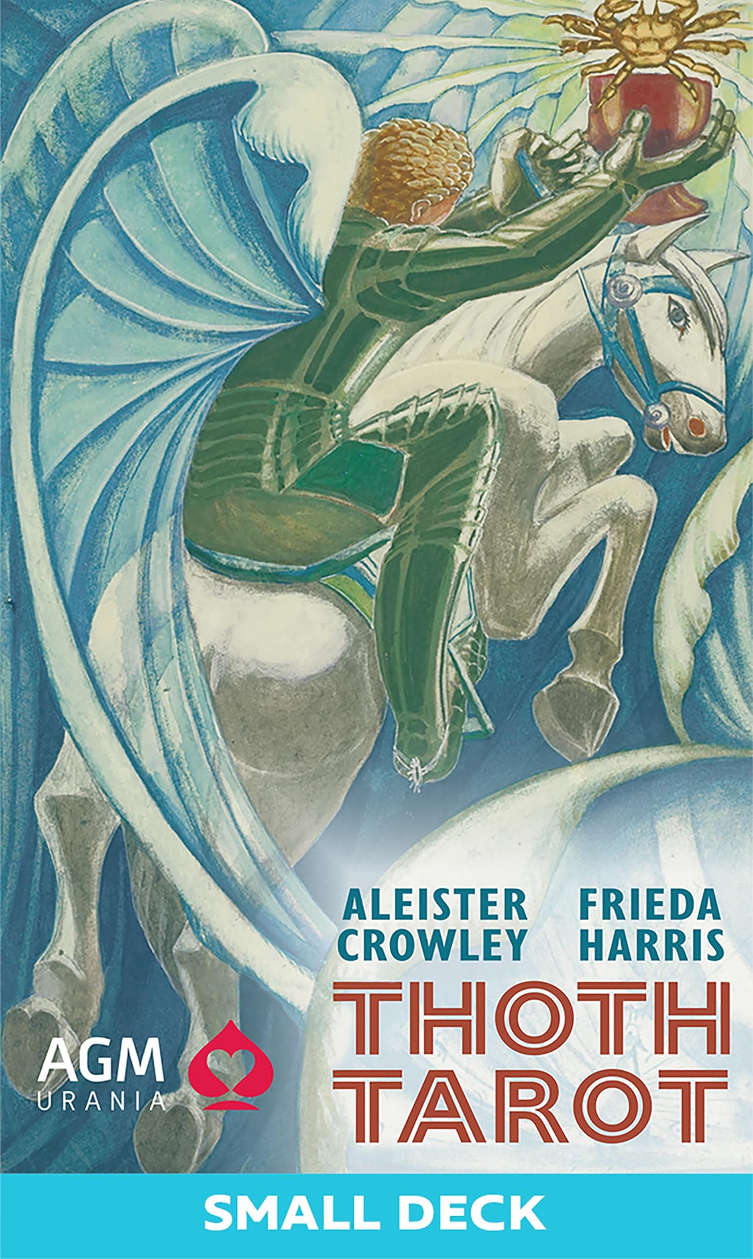 Crowley Tarot: 78-Card Thoth Tarot Deck (Small Edition) by Aleister Crowley, with Egyptian Symbolism, Qabalistic & Astrological Insights, Occult ... by Lady Frieda Harris, Includes Booklet