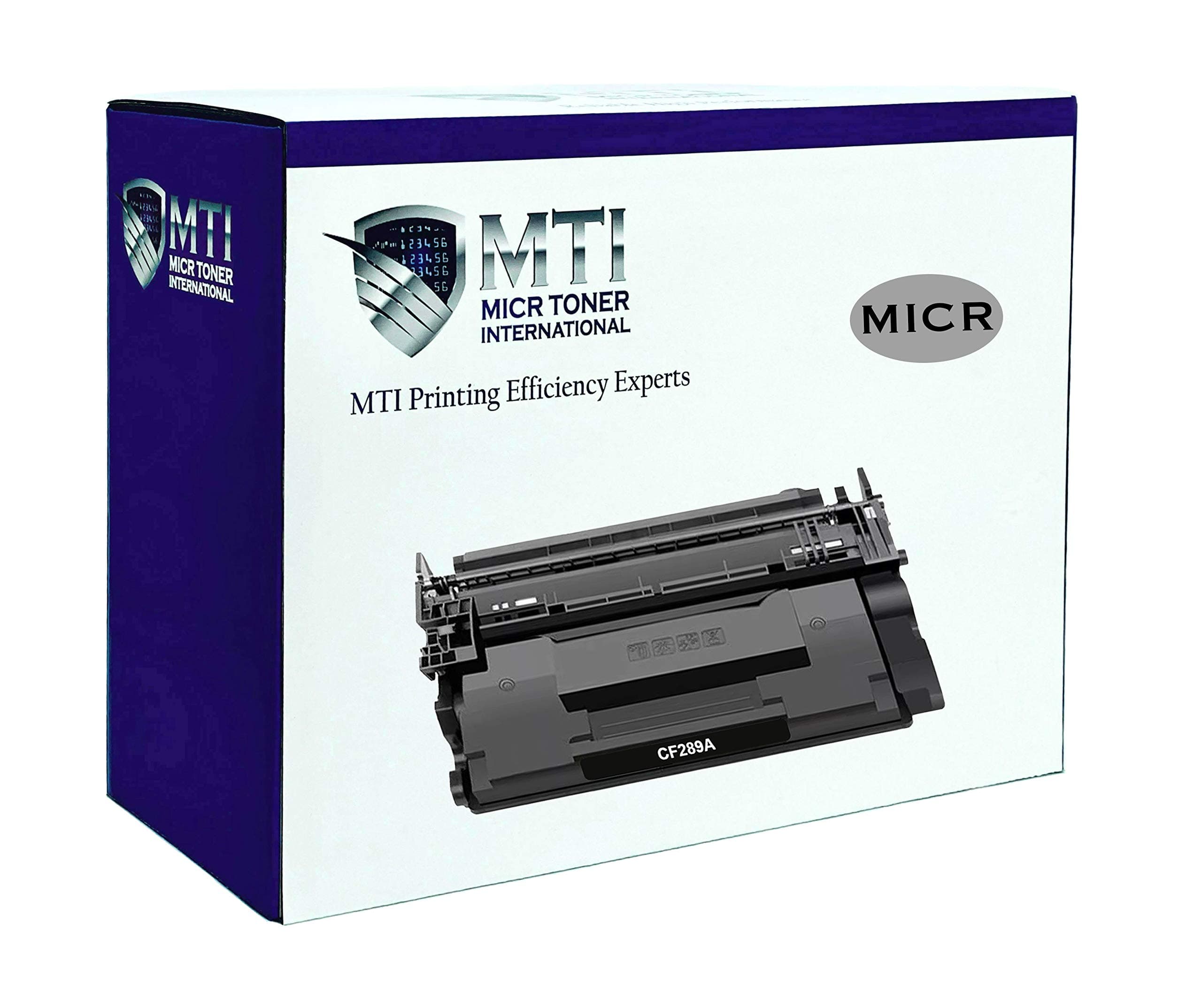 MICR Toner International OEM Modified Magnetic Ink Cartridge Standard Yield Replacement for HP 89A CF289A Laserjet Enterprise M507 M528