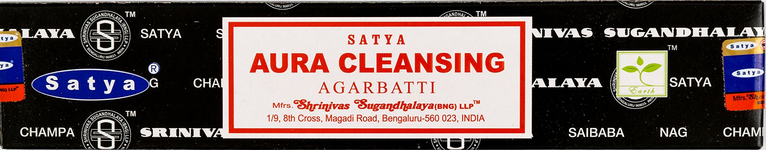 Satya Nag Champa Genuine Aura Cleansing 15g Incense Sticks 1 Pack (Aura Cleansing)