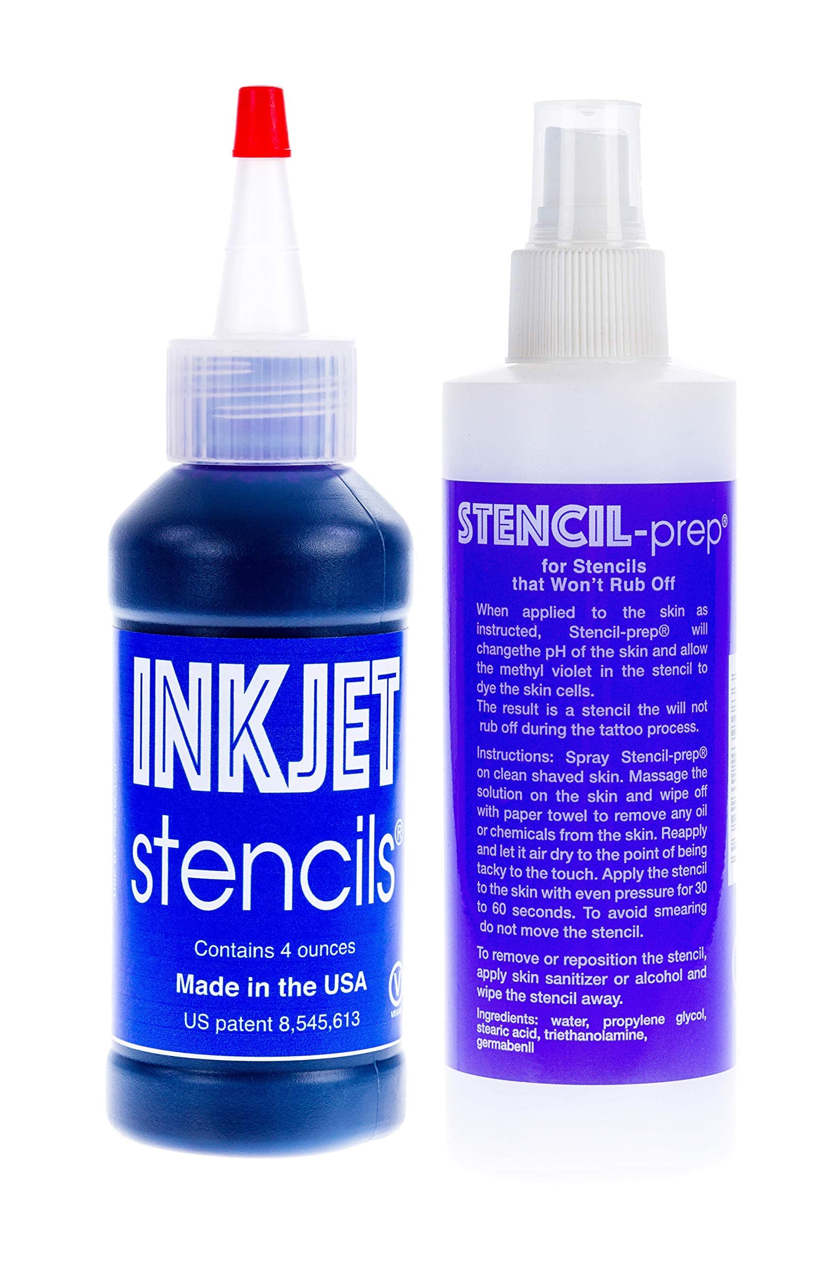 Tattoo Ink & Smudge-Proof Tattoo Transfer Spray Bundle