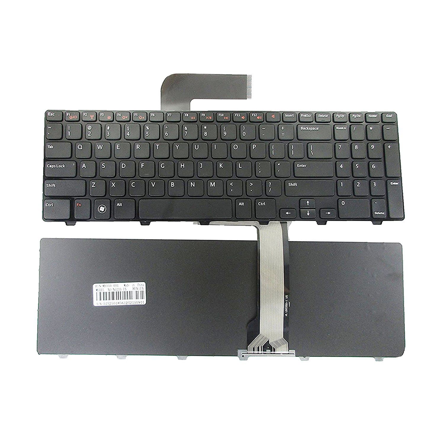 Swiztek Laptop Keyboard for Dell Inspiron 15R N5110 5110 Laptop Keyboard