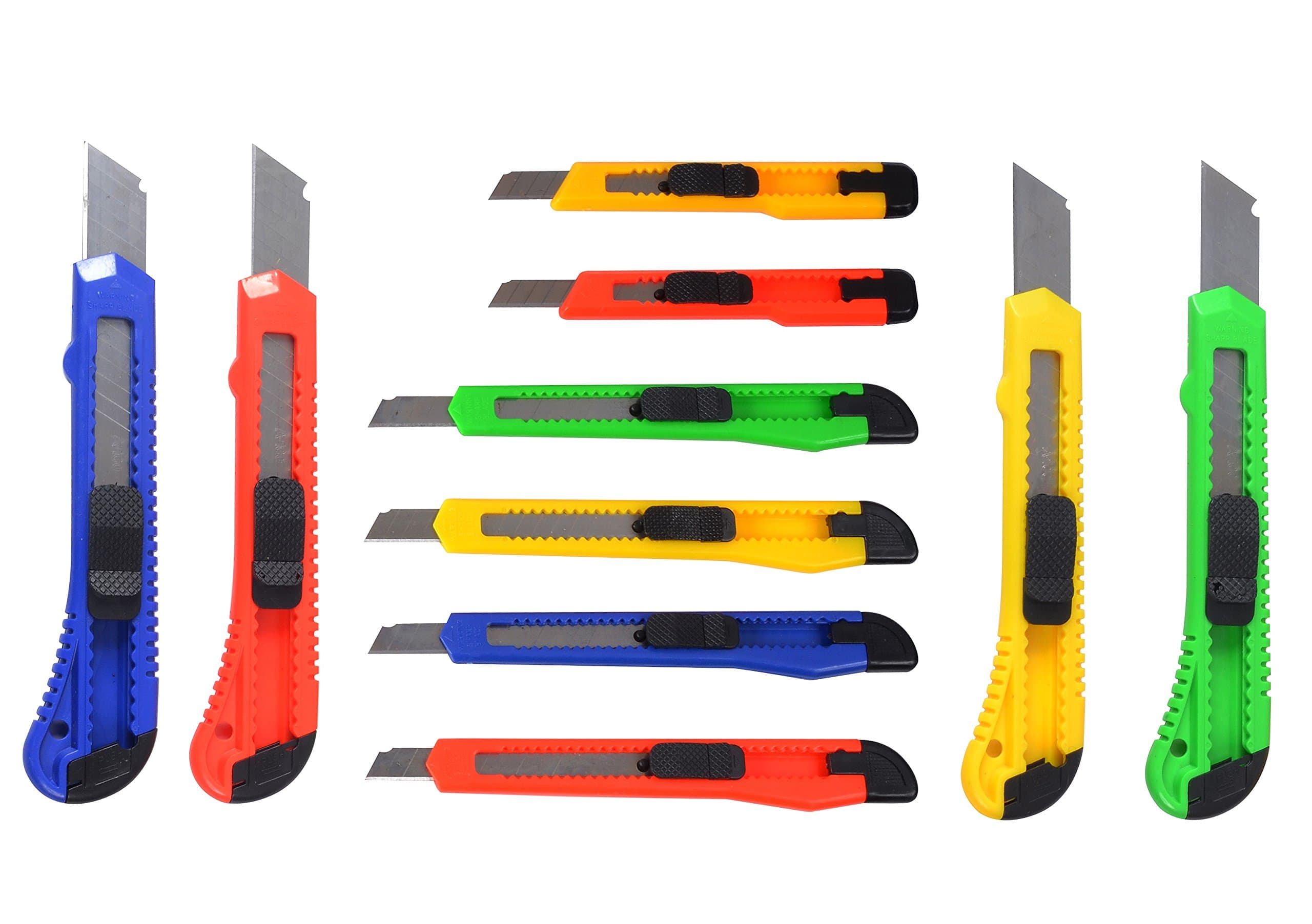 10 Heavy Duty Snap Off Blades Box Cutters