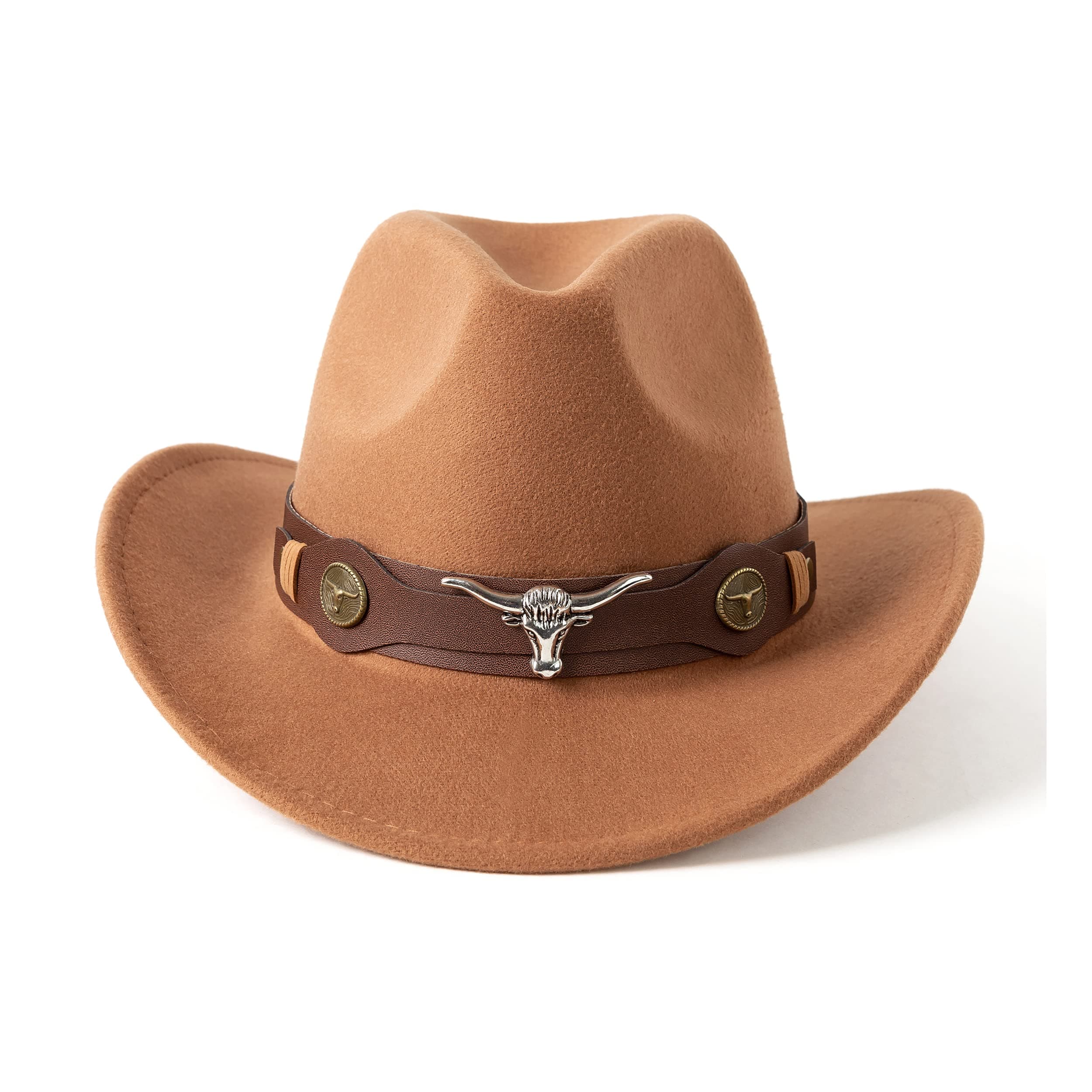 GossifanClassic Womens Western Cowboy Cowgirl Hats with Wide Belt