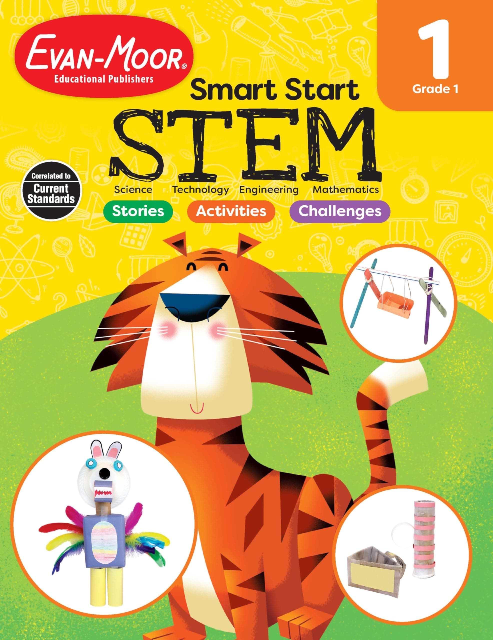 Evan-Moor Smart Start STEM Grade 1 Activity Book Hands-on STEM Activities and Critical Thinking Skil