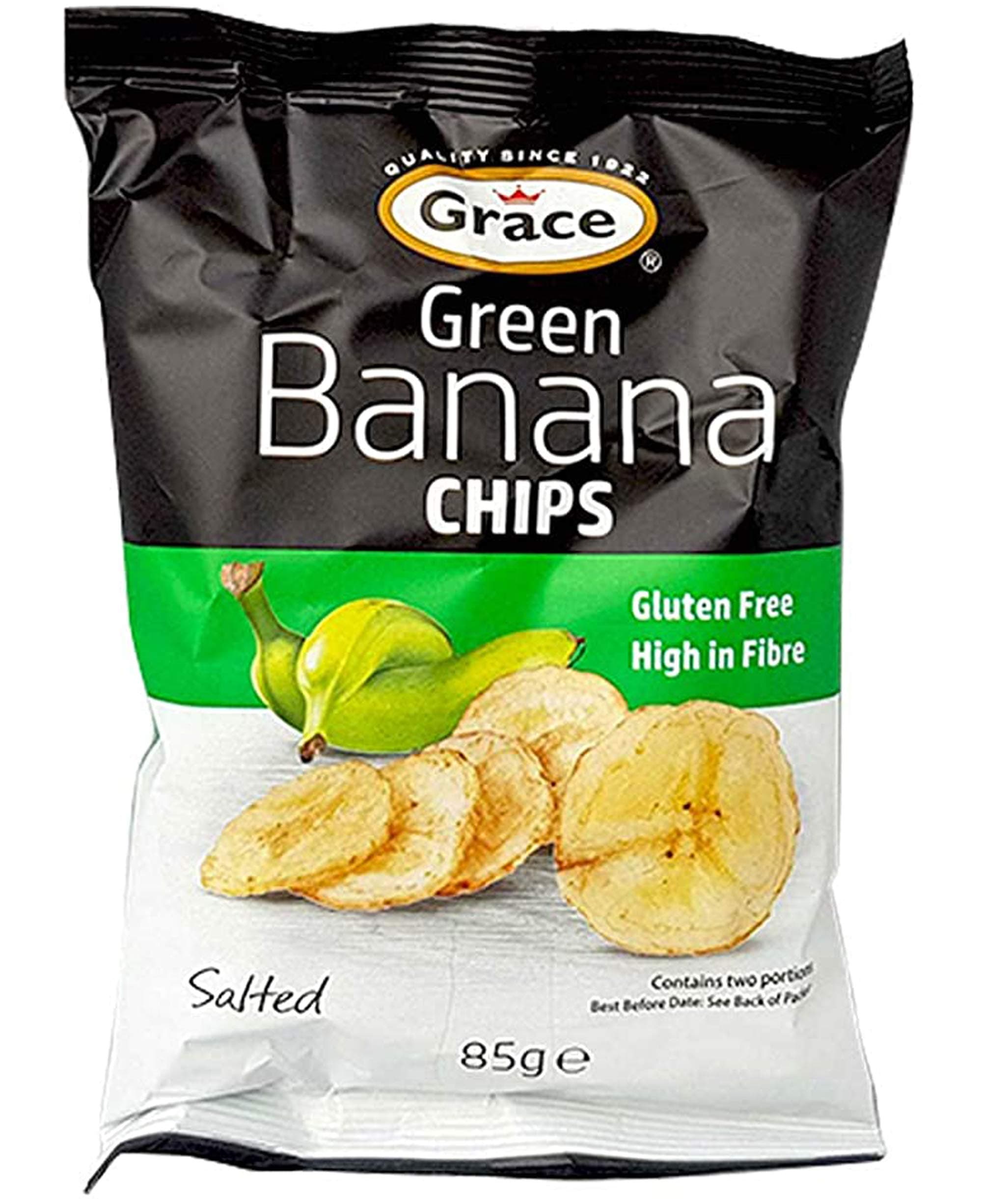 3 x 85gr Green Banana Chips Crisps Natural Snack