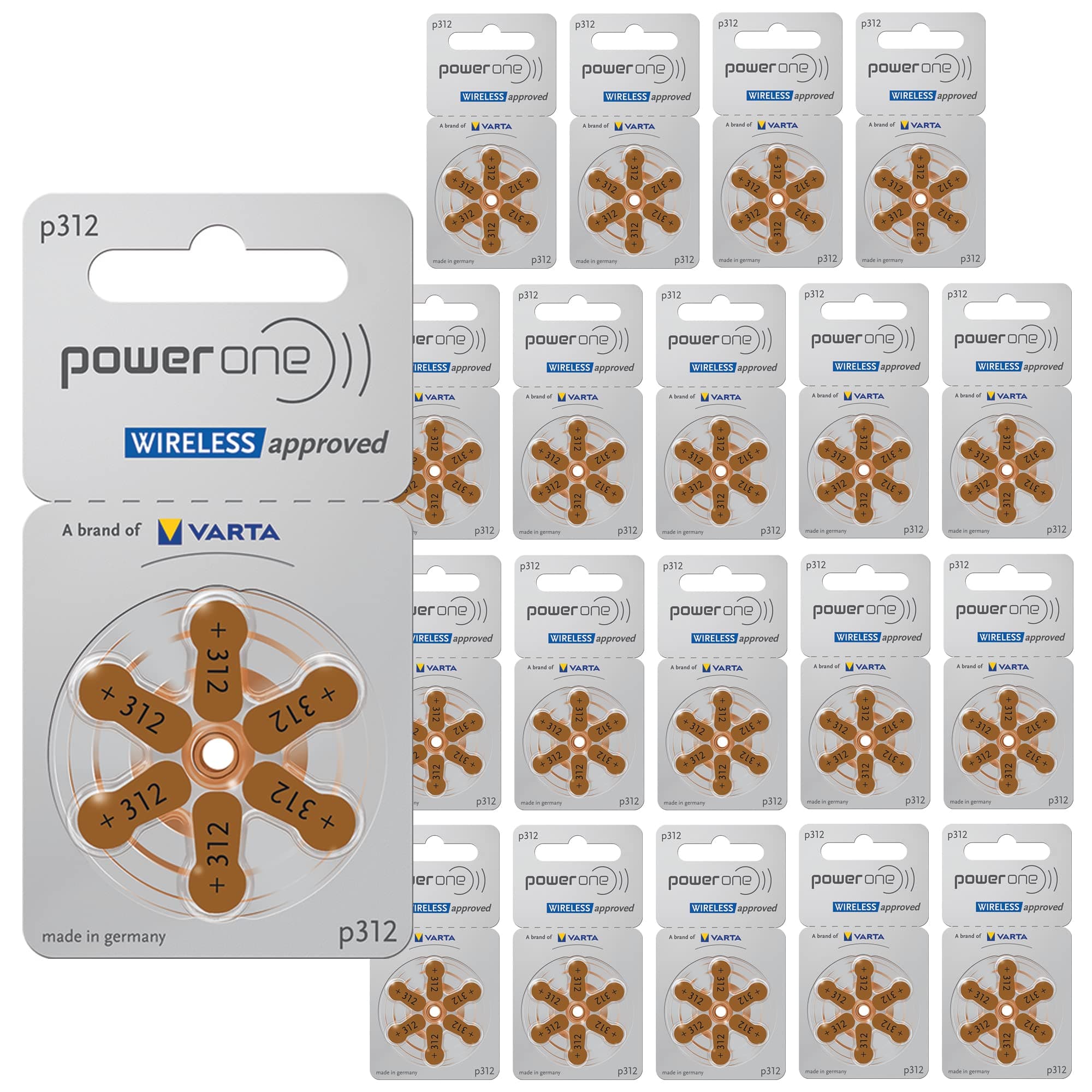 120 X P312 Hearing Aid Batteries
