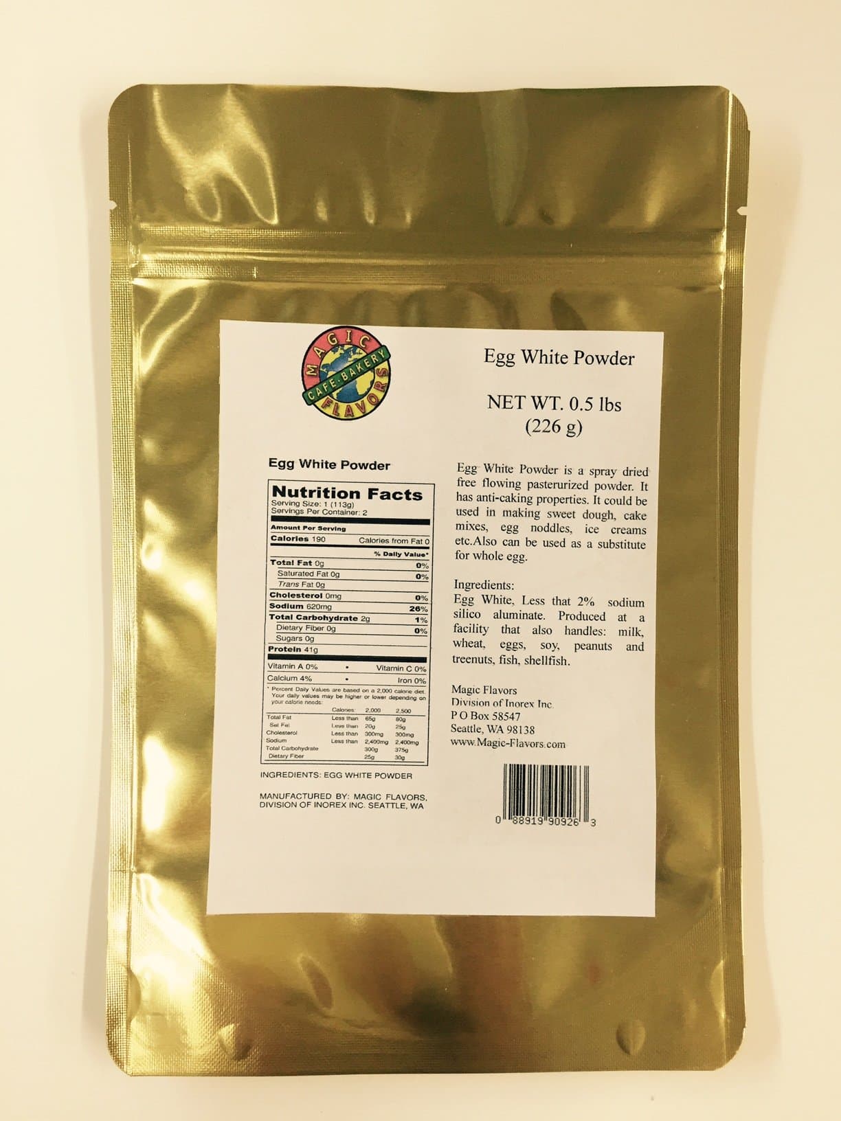Magic Flavors Egg White Powder, 8Oz x 6 Pouches