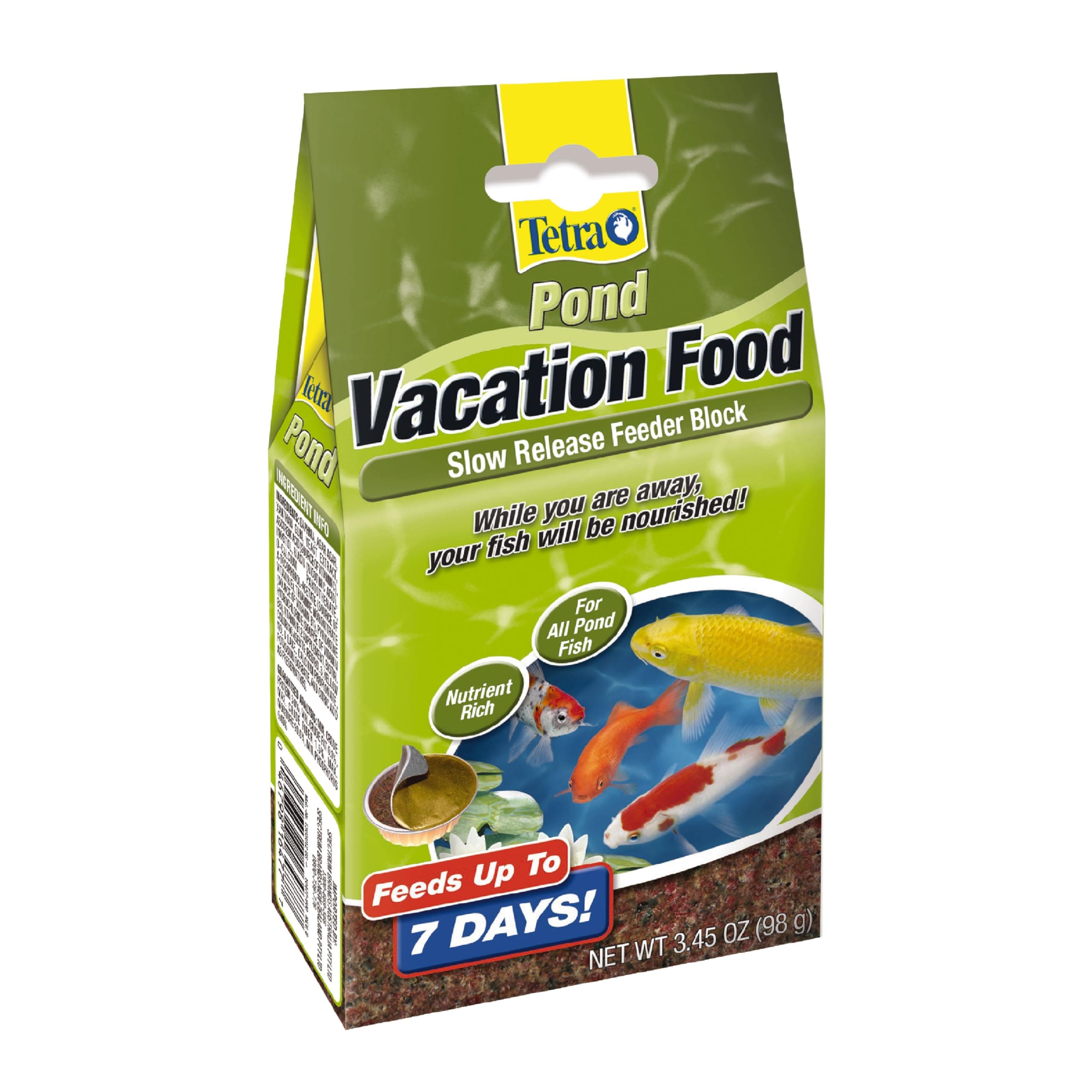 TetraPond Vacation Food Slow Release Feeder Block, 3.45 Oun
