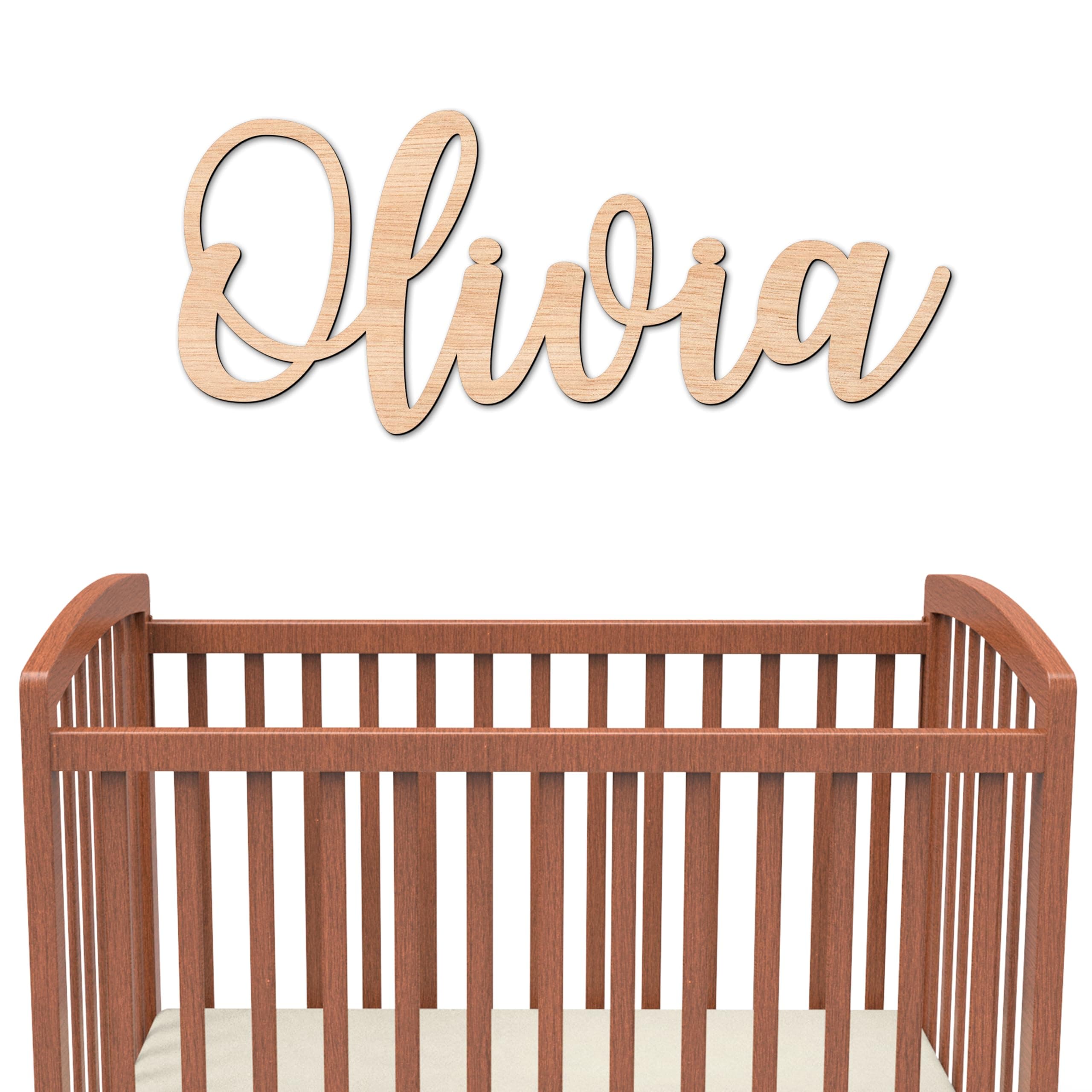 Personalized Wooden Name Sign for Nursery Wall Letters Custom Baby Name Sign for Wall Room Decor