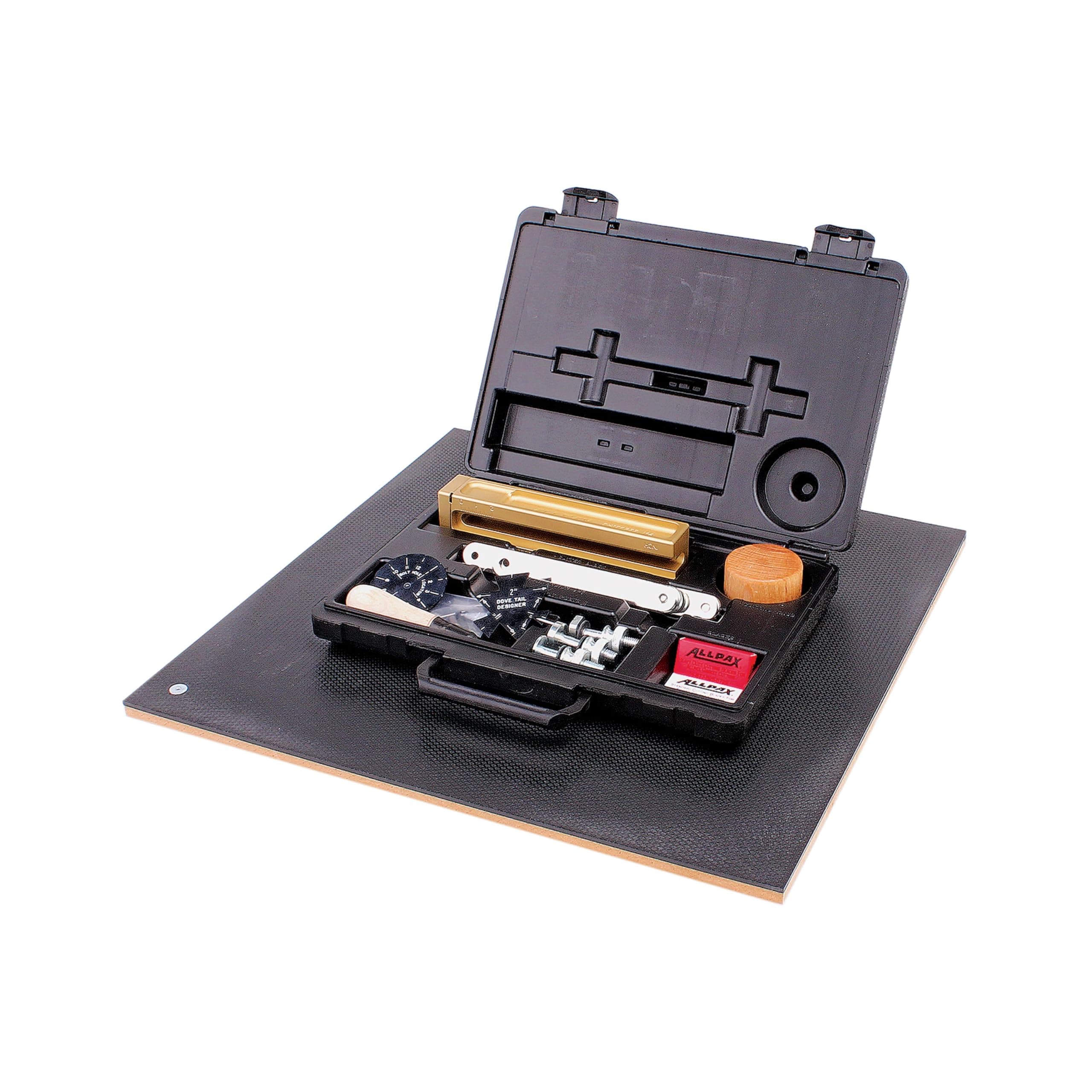 Allpax Heavy-Duty Gasket Cutter 0-940mm Diameter w/Premium Brass Cutter Block and Board, Steel Extension Bars and Rugged Storage Case (AX6130)