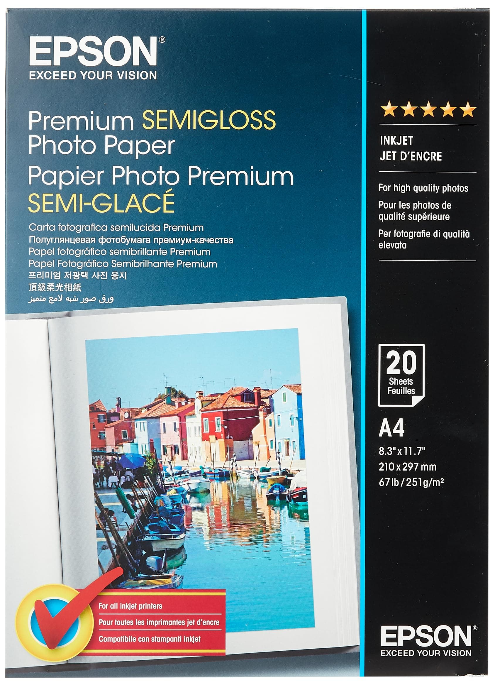 Epson Premium Semigloss Photo A4 Paper stylus color 200