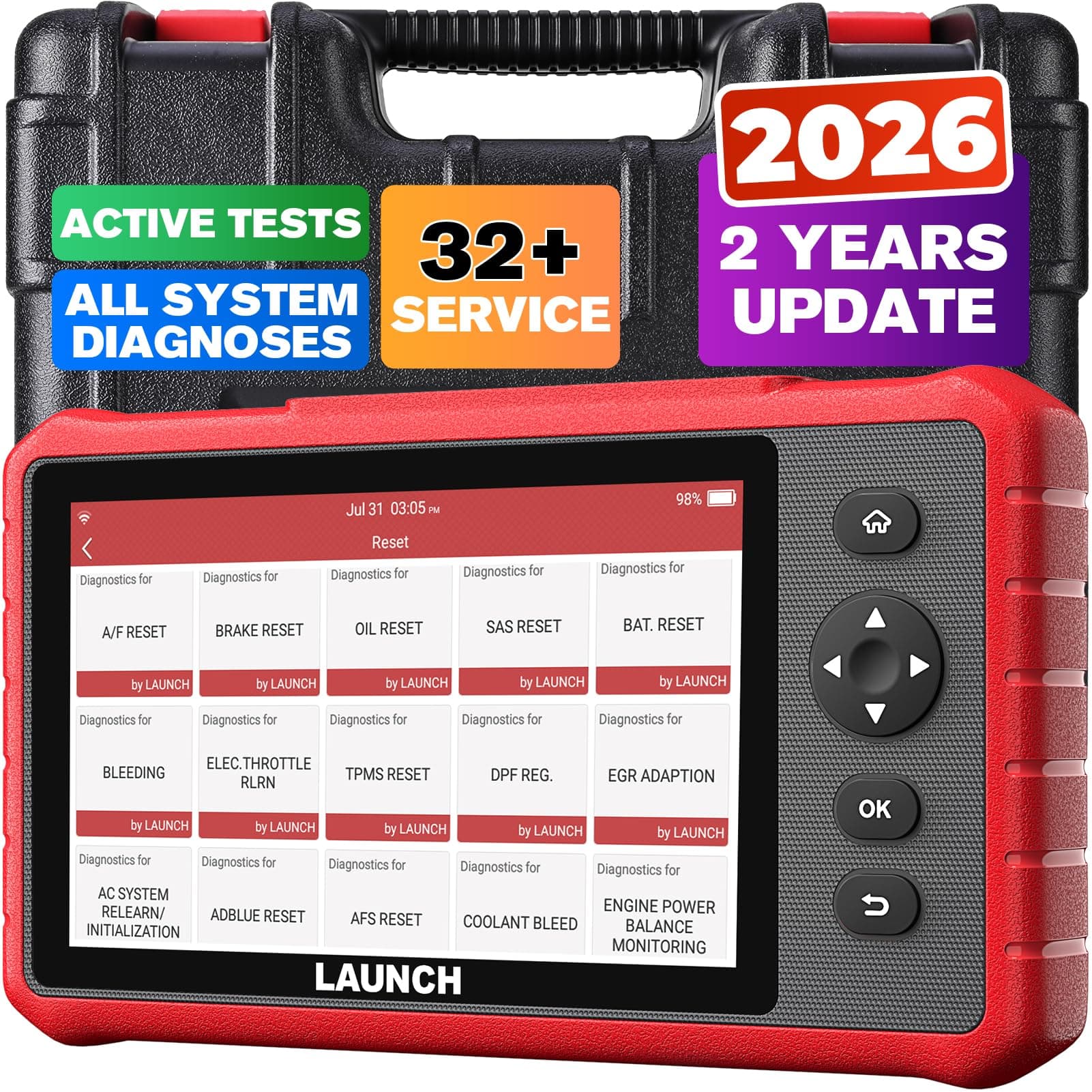OBD2 Scanner CRP909X, 28+ Reset Services Car Diagnostic Scanner, 2023 New with 2-Year Free Update, OE-Level Full System Scan Tool, ABS Bleeding Injector Coding IMMO, Auto VIN, TPMS Tool as Gift