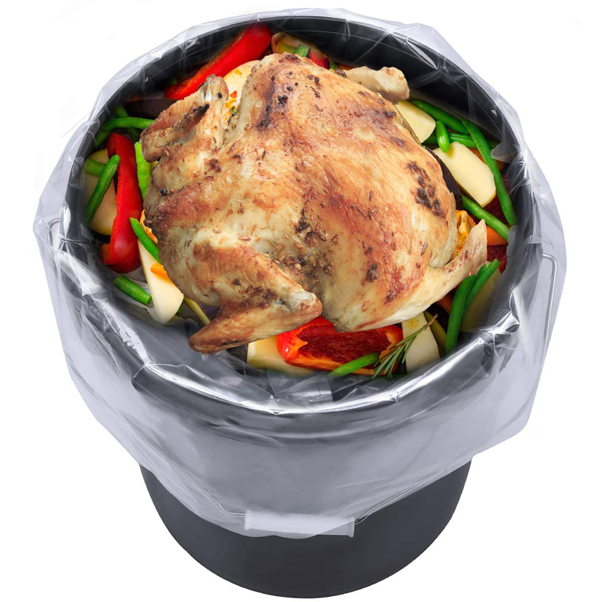 5 Gallon Food Grade Bucket Liner Turkey Brine Bags for Marinating and Brining, Extra Heavy Duty Leak Proof Multifunctional Storage Bags, 10PCS