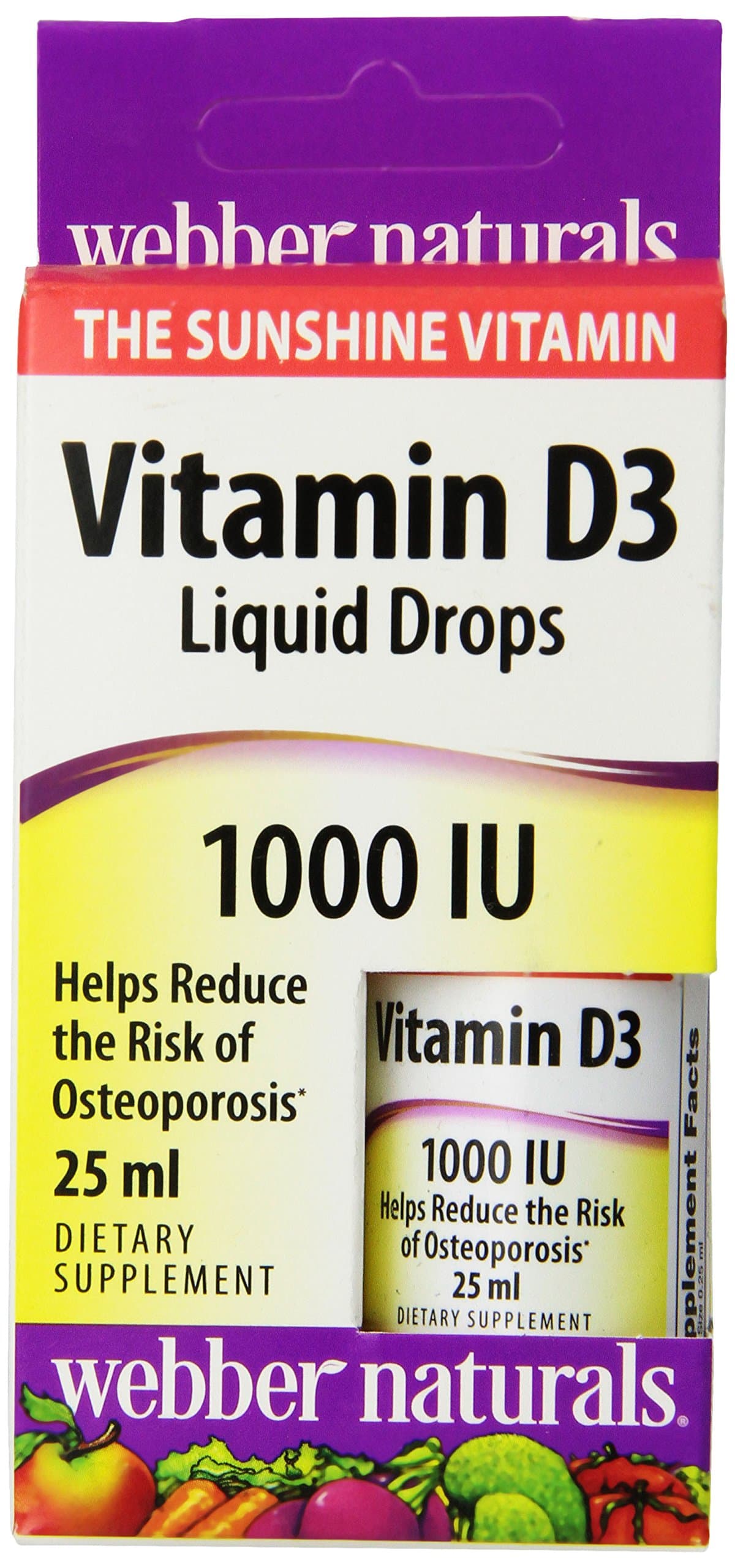 Holista Vitamin D3 Liquid 1000iu, 0.83-Ounce