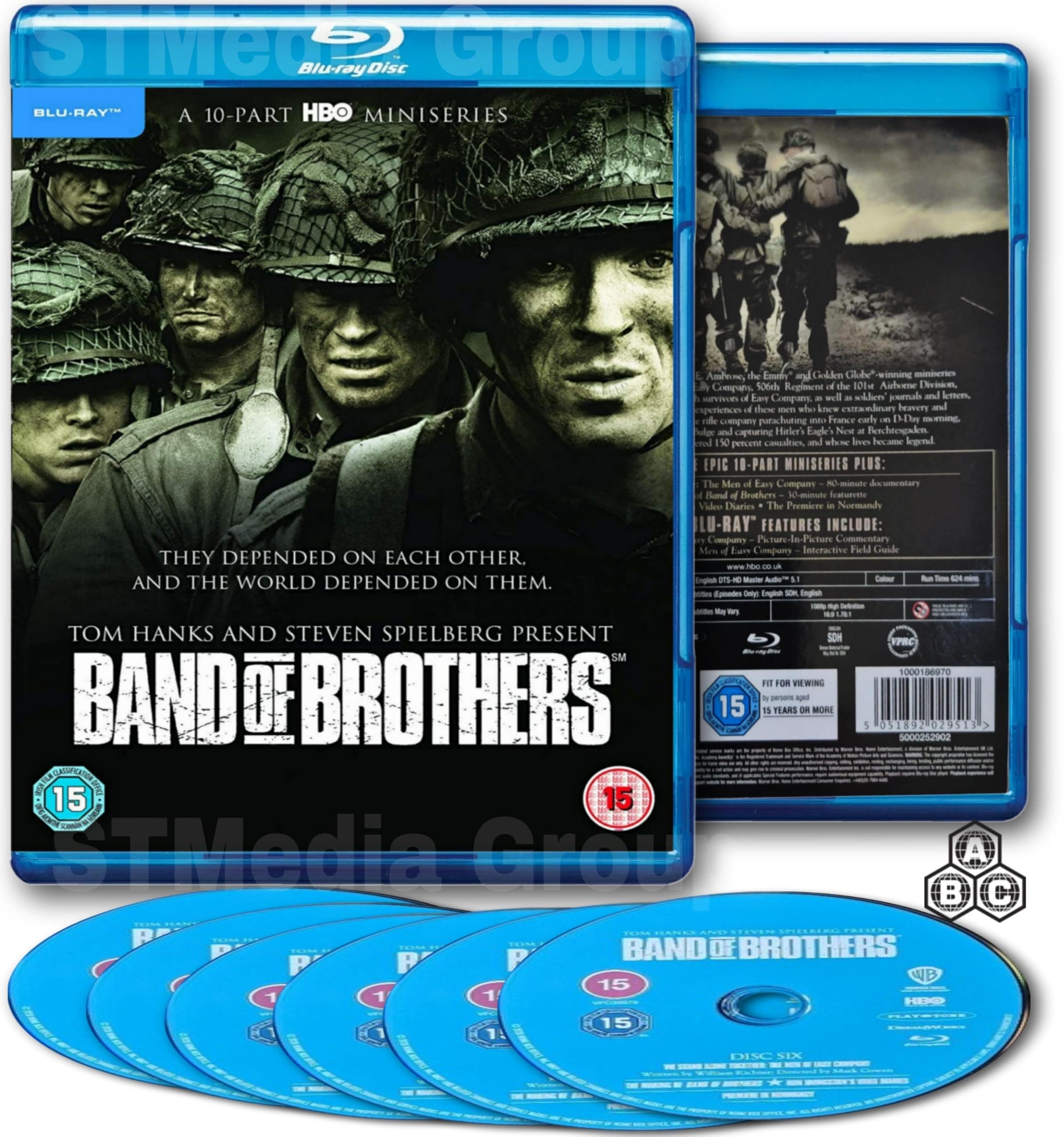 Band of Brothers (6 Disc Collection Set / Exclusive Features included) [Blu-ray] [Region Free]