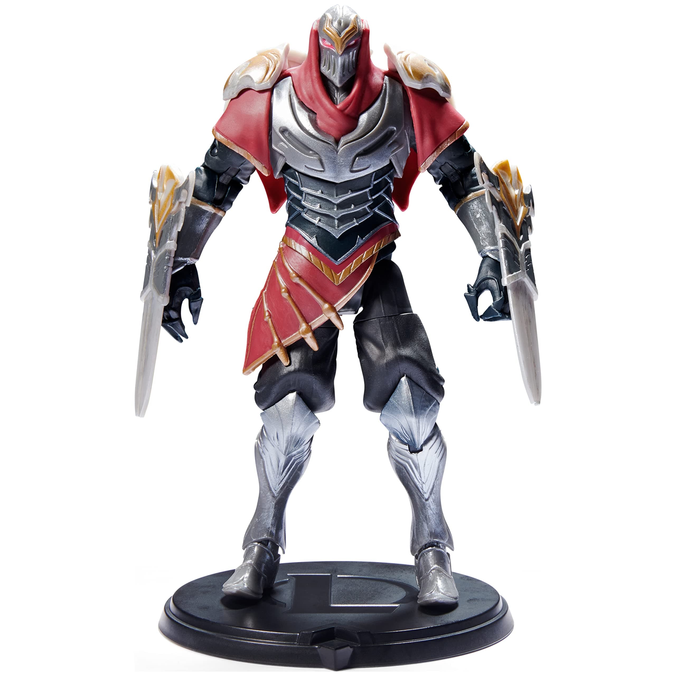 LEAGUE OF LEGENDS - ZED PREMIUM FIGURINE 18 CM - Zed Articulated Figure 18 cm Collectable - With Quality Details And 2 Accessories - Champion Collection - 6062261 - Children's Toy 12+