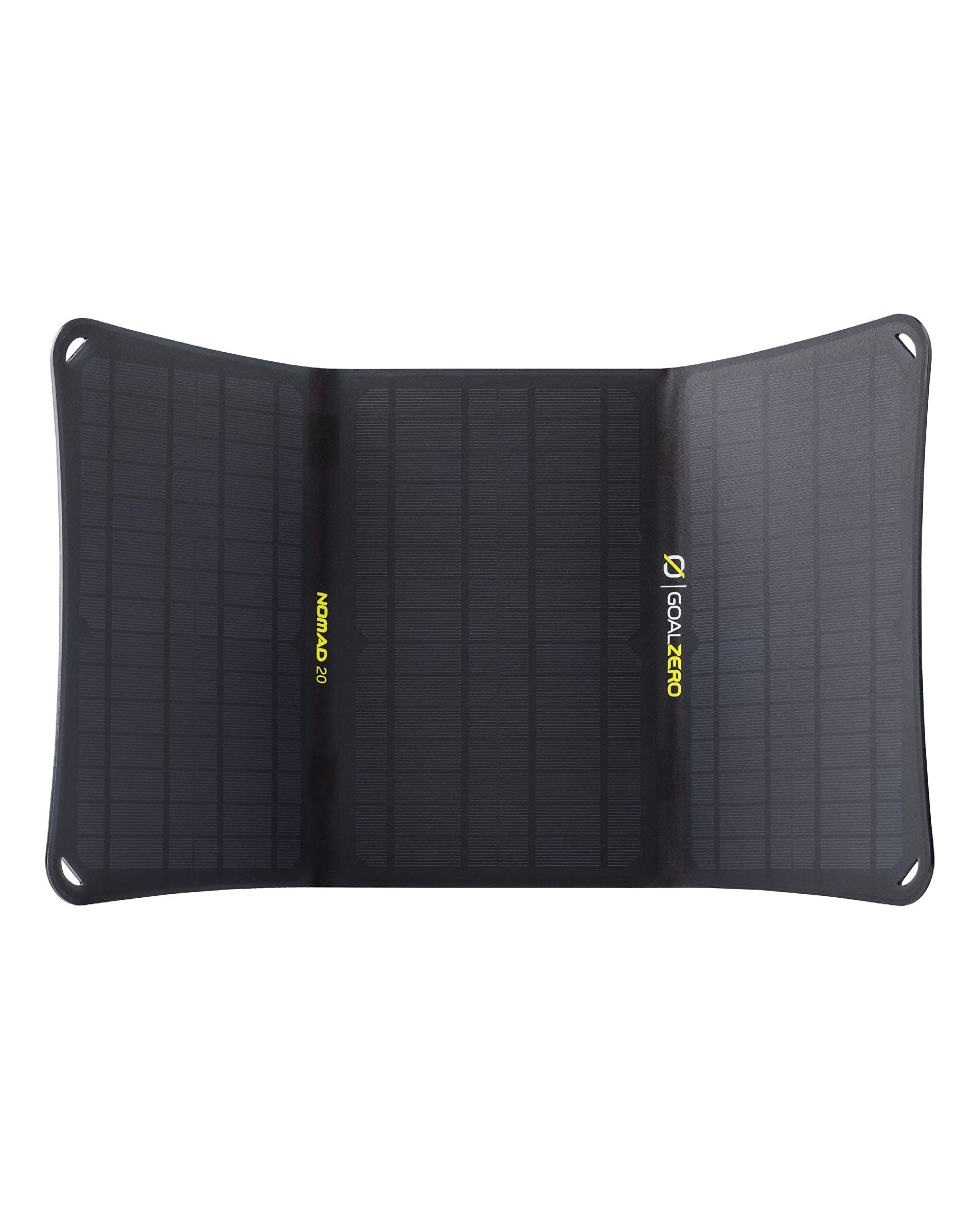 Nomad 20, Foldable 20W Monocrystalline Solar Panel with 8mm + USB Port, Portable Solar Charger - Lightweight 18-22V with Adjustable Kickstand
