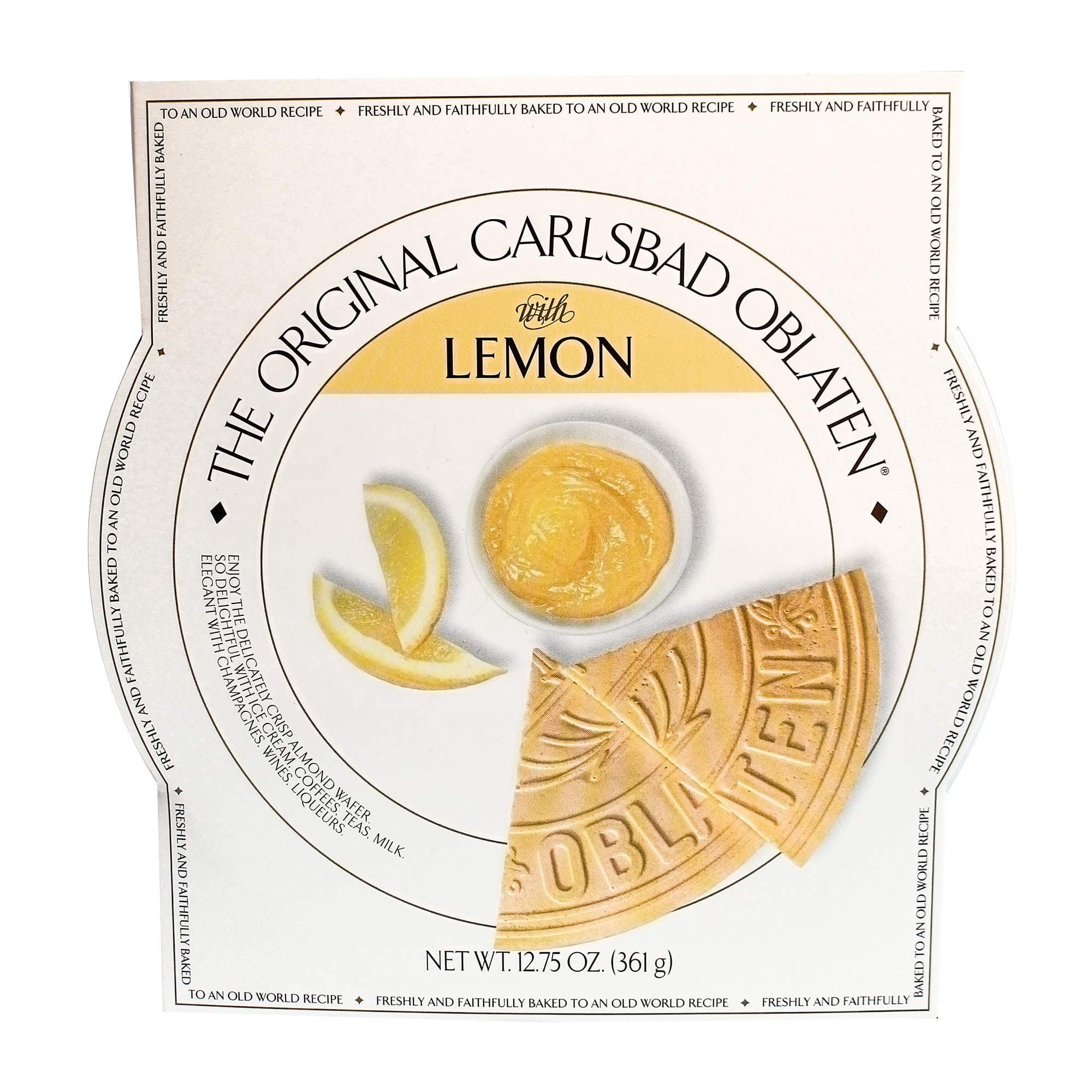 Original Carlsbad Dessert Wafer, Lemon Oblaten, 12.75 Ounce