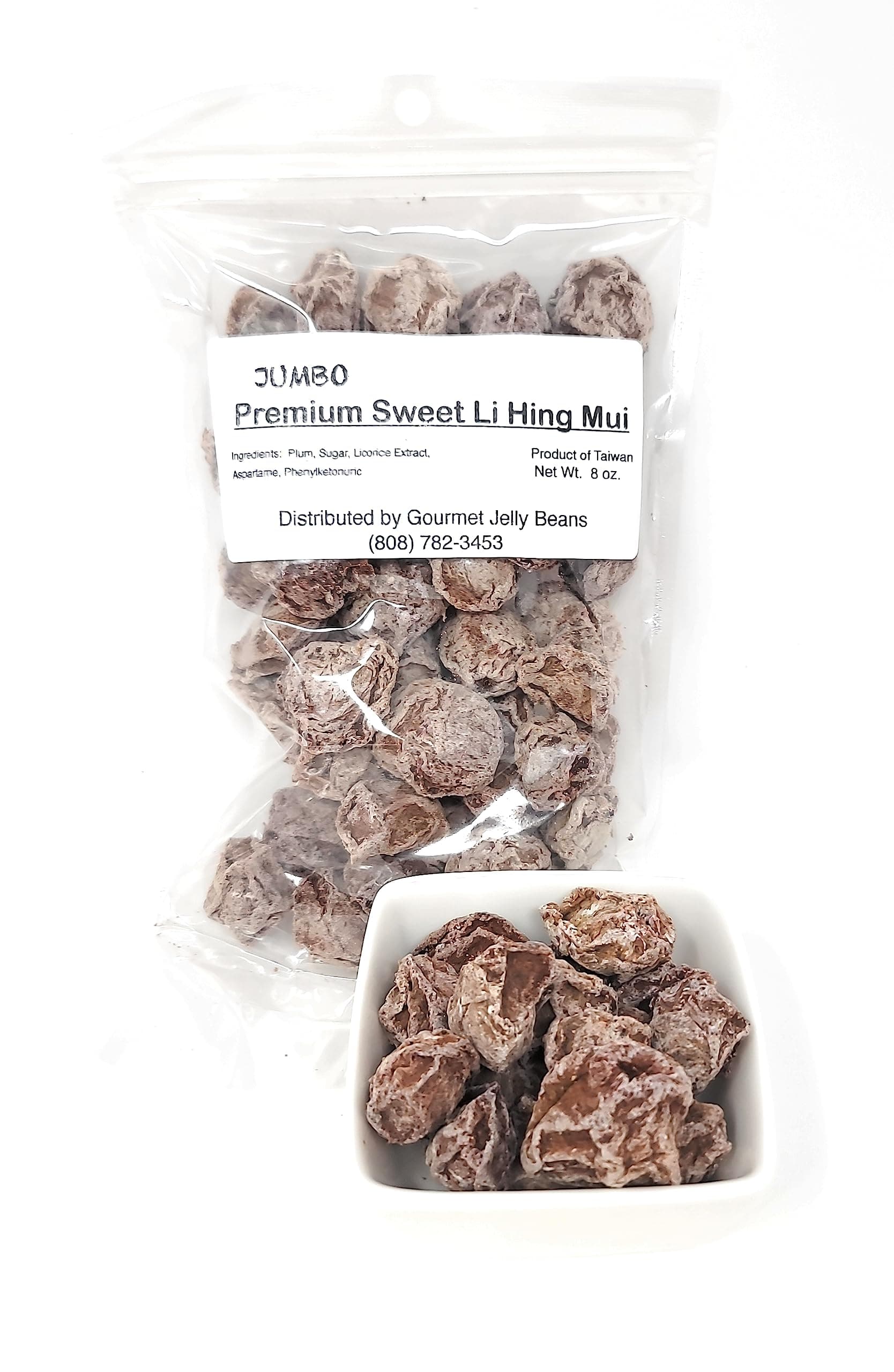 Jumbo Premium Sweet Li Hing Mui 8 oz bag