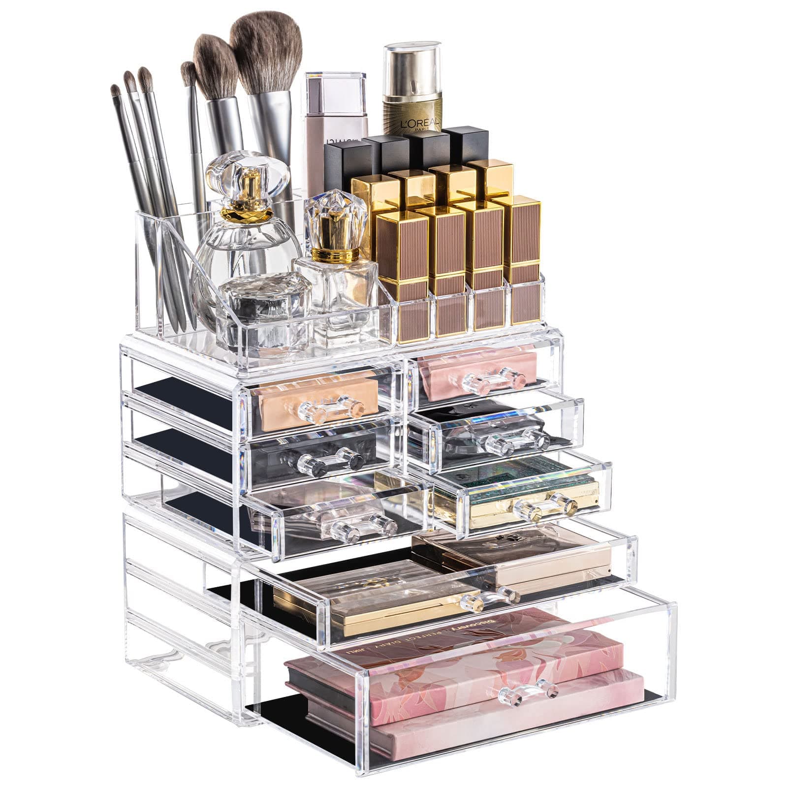 DreamGenius 3 Pieces Makeup Organizer