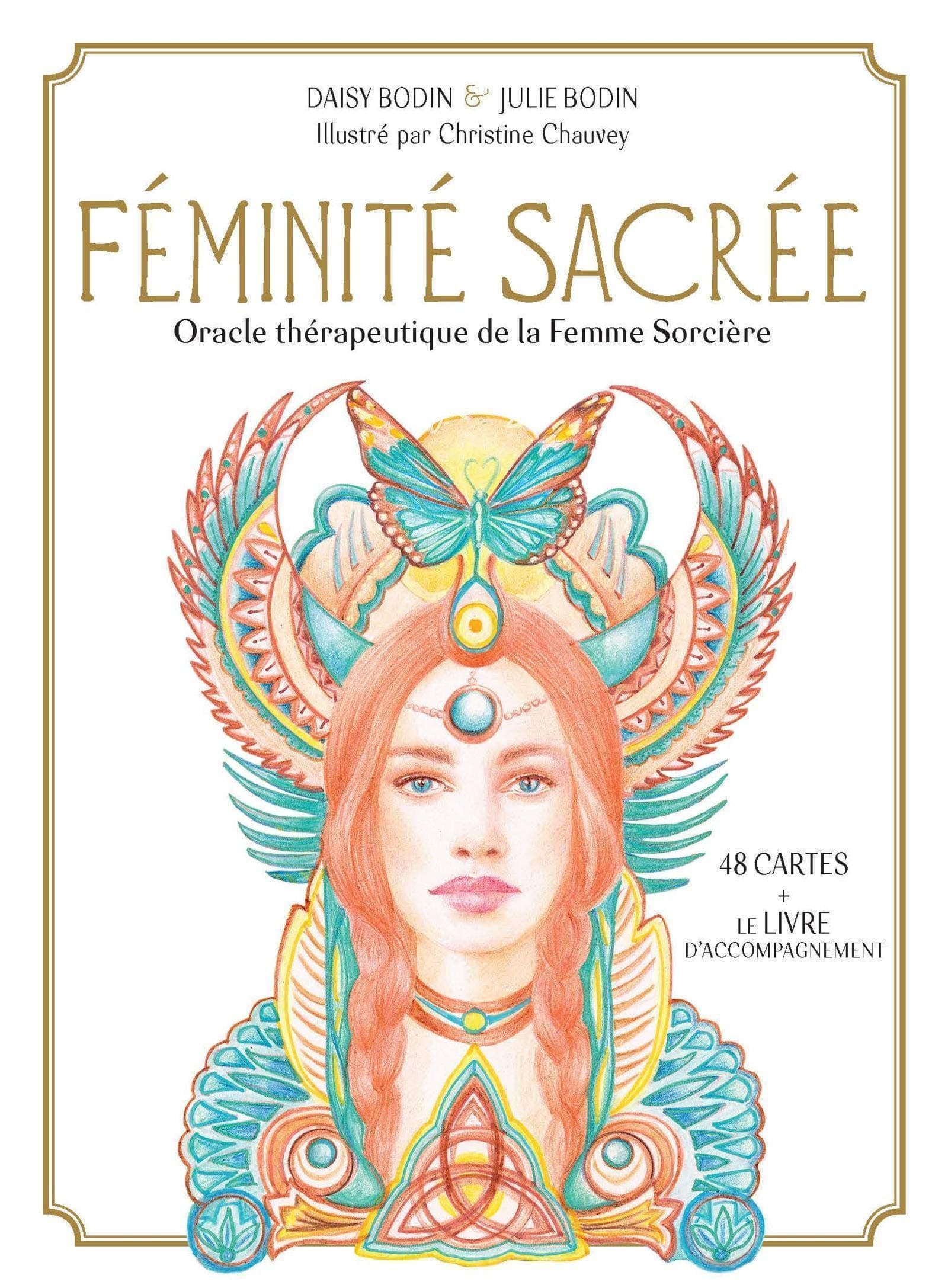 Féminité sacrée: Oracle thérapeutique de la Femme Sorcière. 48 cartes + le livre d'accompagnement