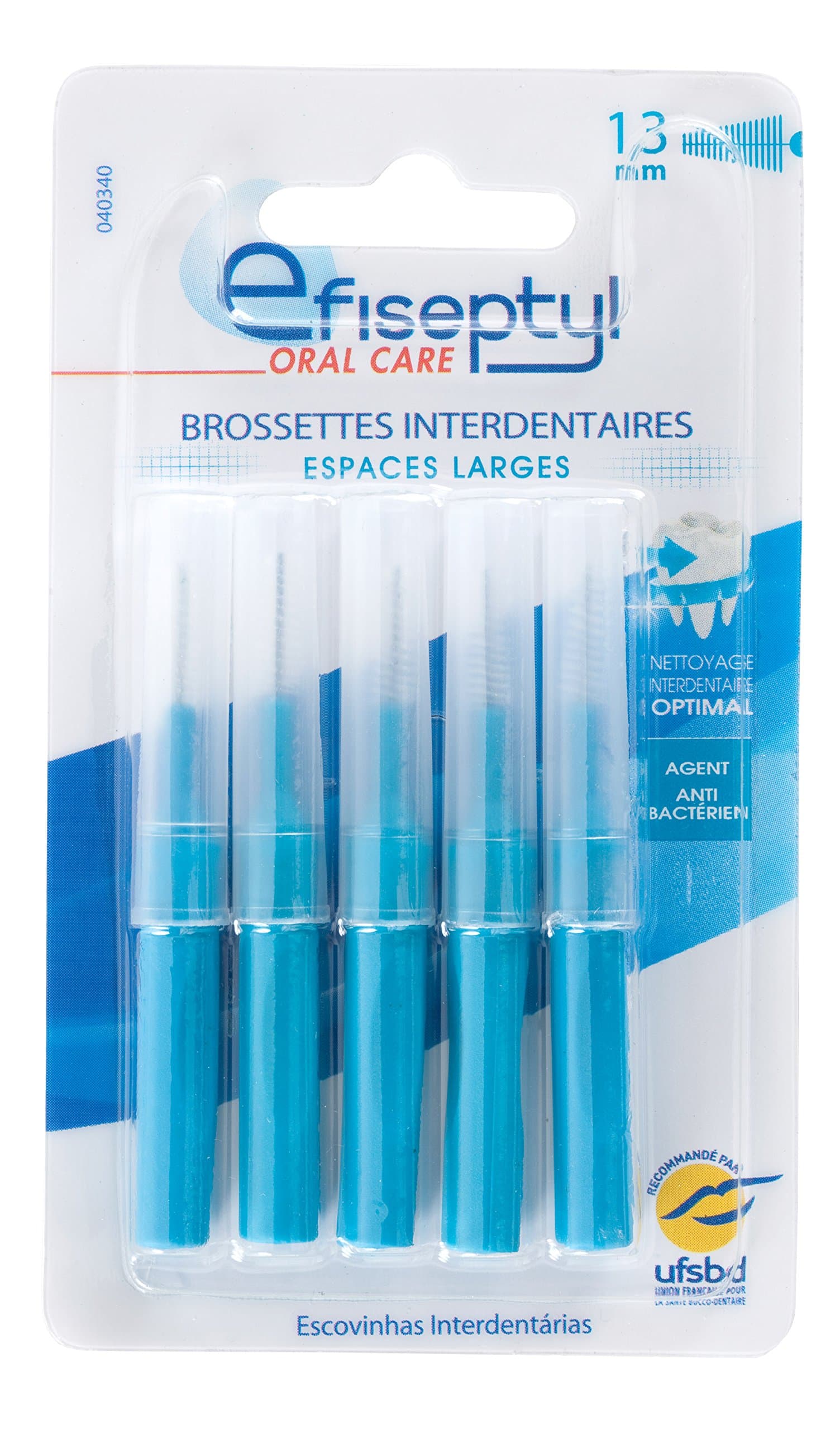 Efiseptyl Inter-Dental Cleaning Brushes Conical 1.3 mm 2 Packs of 5 Each