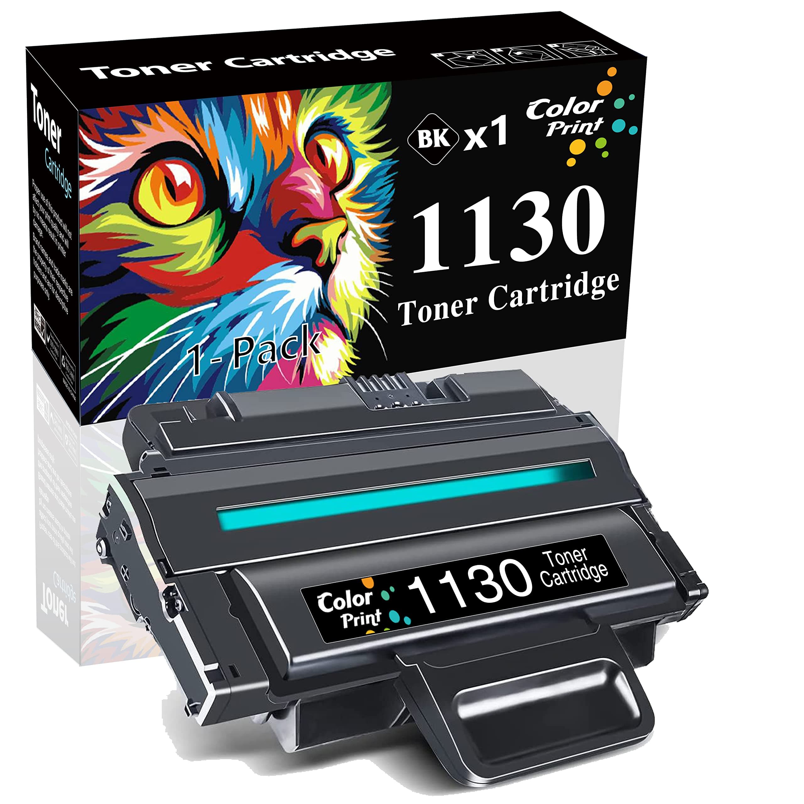 ColorPrint Compatible Toner Cartridge Replacement for Dell 1130 1135N Toner 1130N 330-9523 7H53W 1133 1135 2MMJP 330-9524 3J11D Laser Printer (1-Pack, Black, 2,500 Pages)