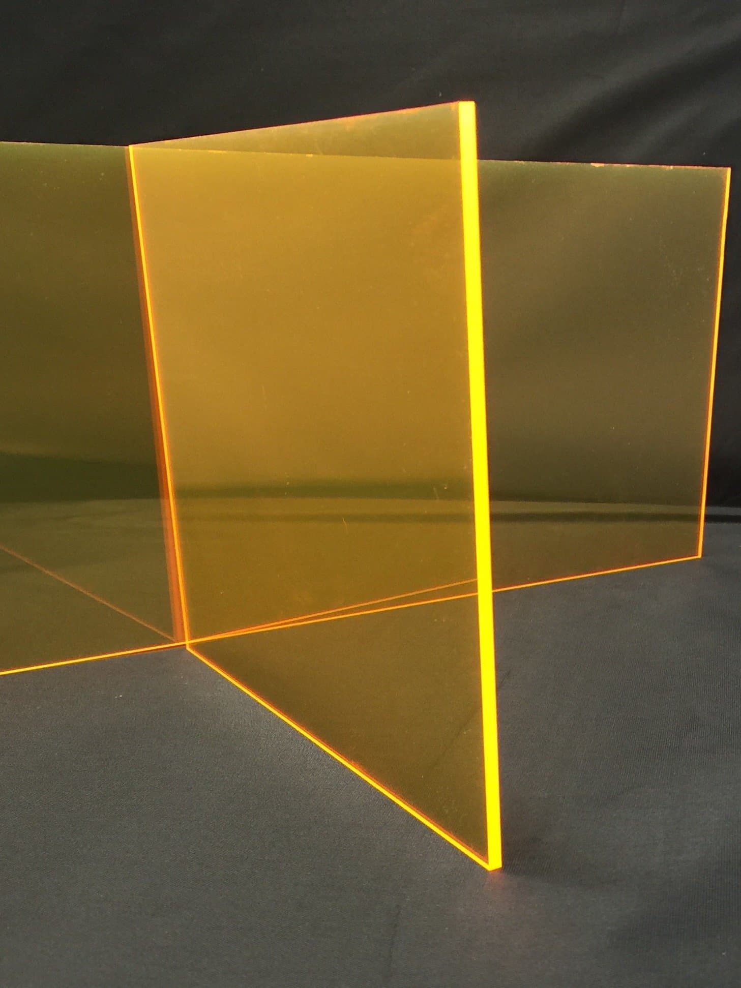 Orange Fluorescent Acrylic .118 12" x 12" Nominal