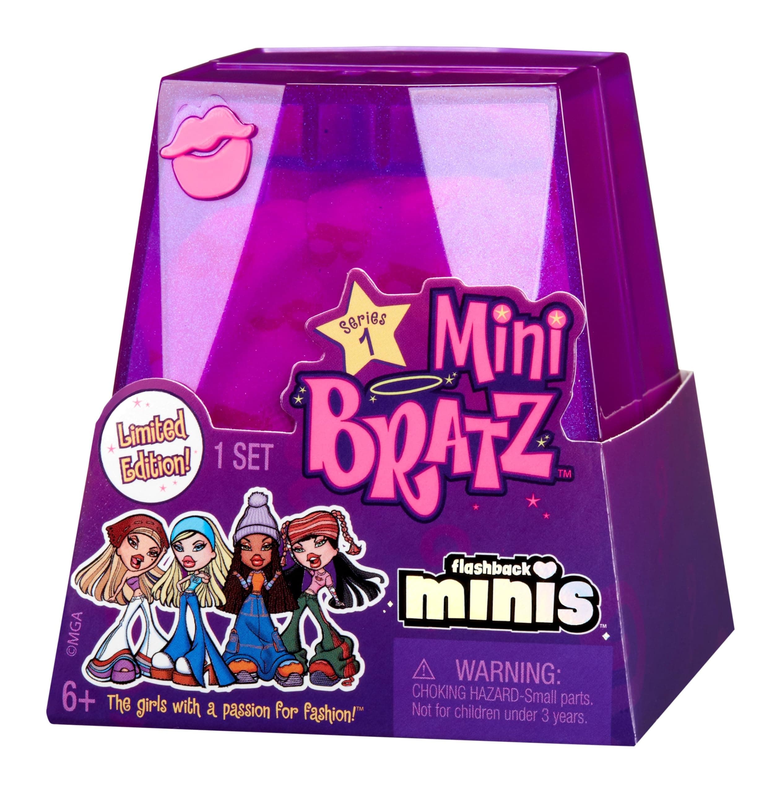 Bratz Y2K Nostalgia Flashback Minis Limited Edition Dolls -RANDOM ASSORTMENT -2 Bratz Mini Dolls and Blind Packaging That Doubles as Display -Great Gift for Kids & Collectors Ages 6+