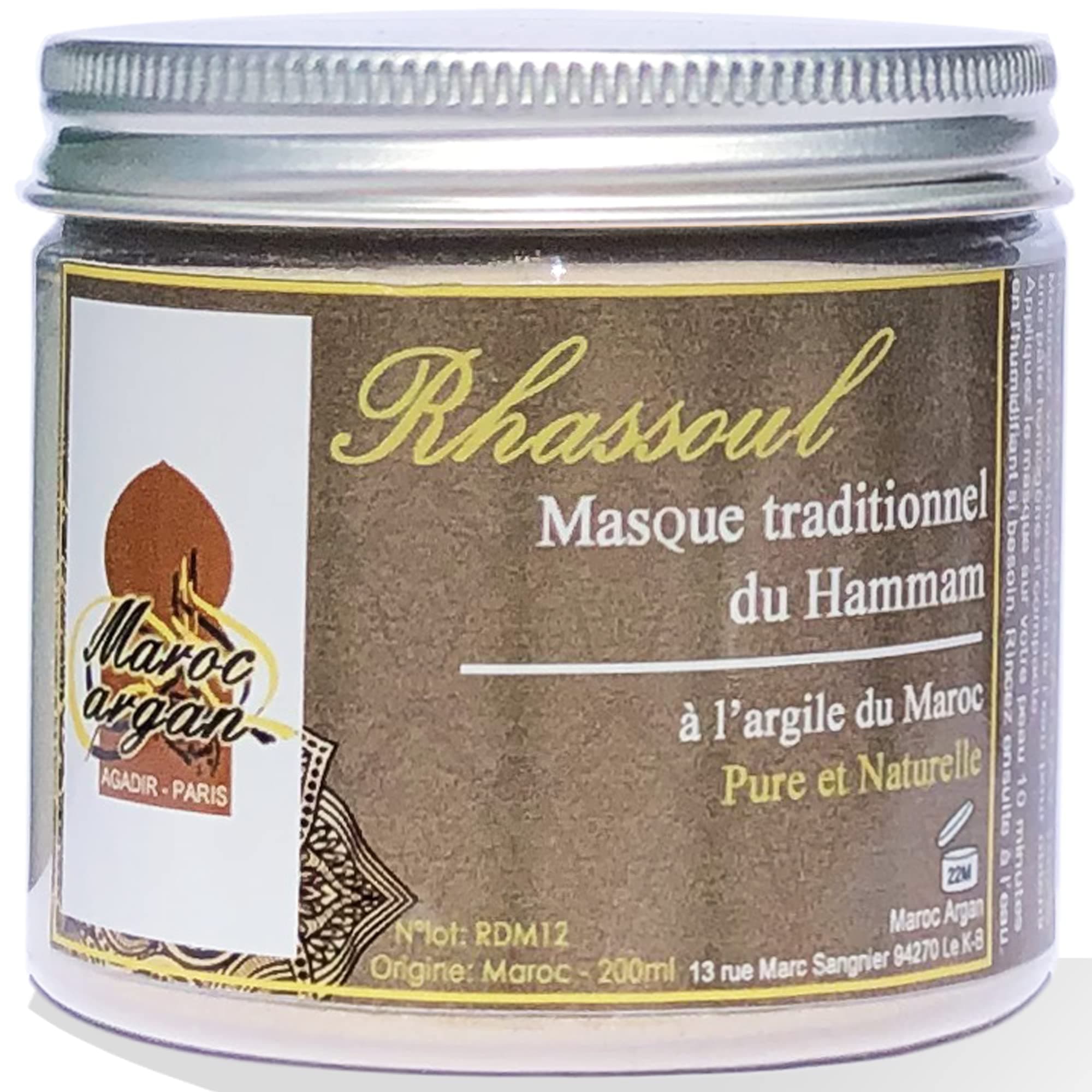 Ghassoul Clay Powder - Facial Cleanser and Anti Blackhead - 100% Natural from Morocco - 250g