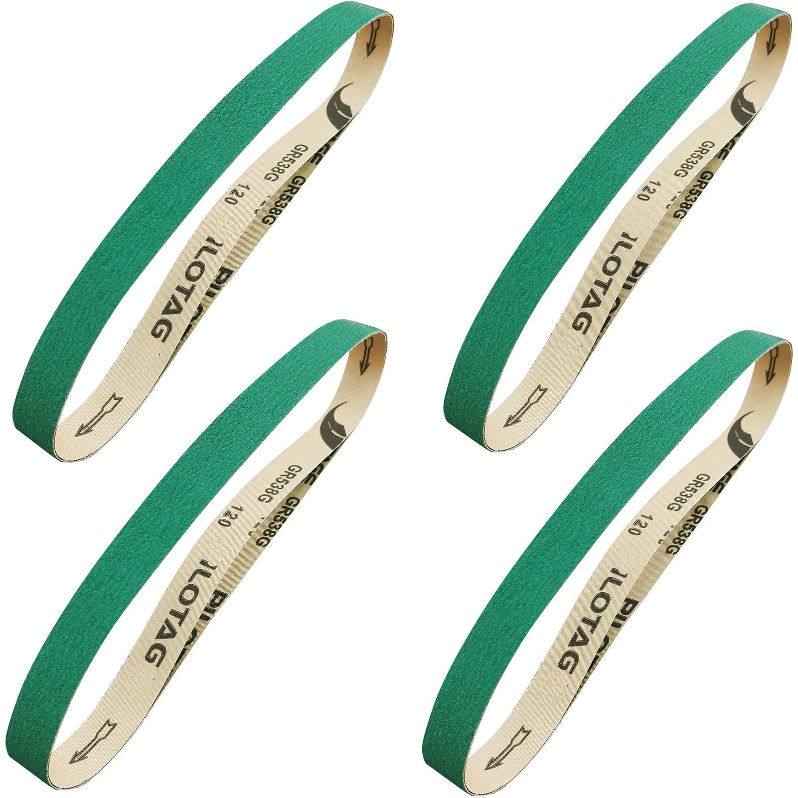 12 PCS 1 X 30 Inch Higher Hardness Zirconia Sanding Belts - 40 60 80 120 Grits, Metal Grinding Sander Belt for Metal, Wood, Cars, Furniture, Stainless Steel