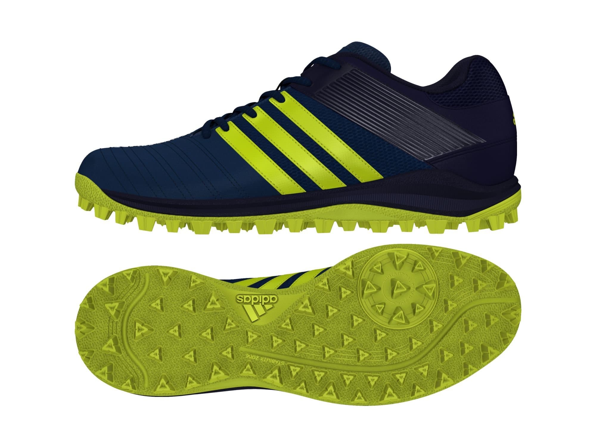 adidas SRS 4 M Blue Yellow Hockey Shoes - SS18