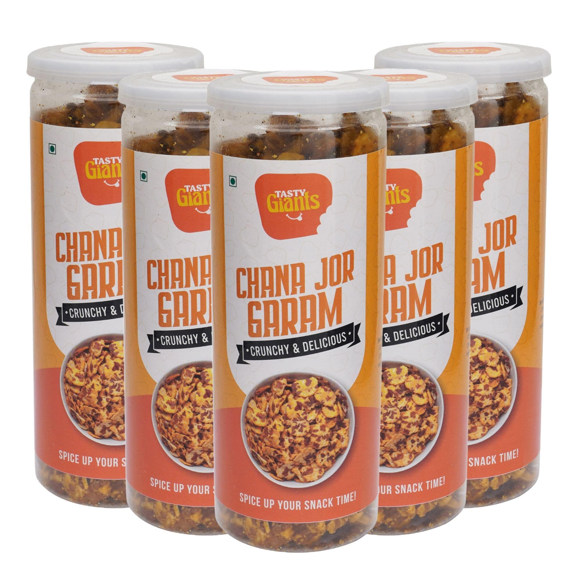 Tasty Giants Chana Jor Garam 600g | Oil Free Snacks | Gluten Free Snacks | Healthy Snacks | Roasted Snacks | Diet Snacks | Masala Snacks | Snacks Combo Pack