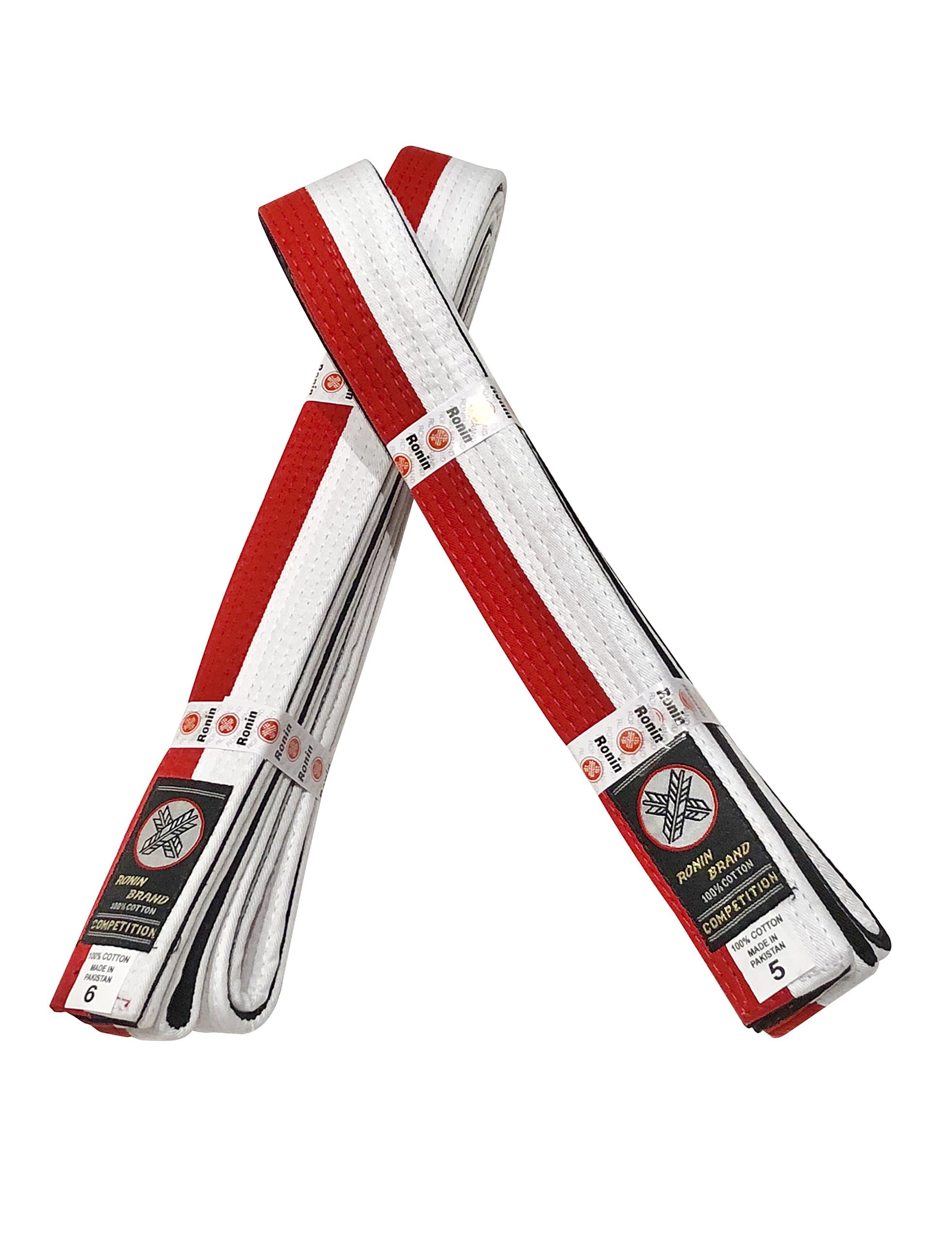 Ronin Brand Renshi Belt for Grand Master & Masters - for Martial Arts - 4th & 5th Degree Black Belt