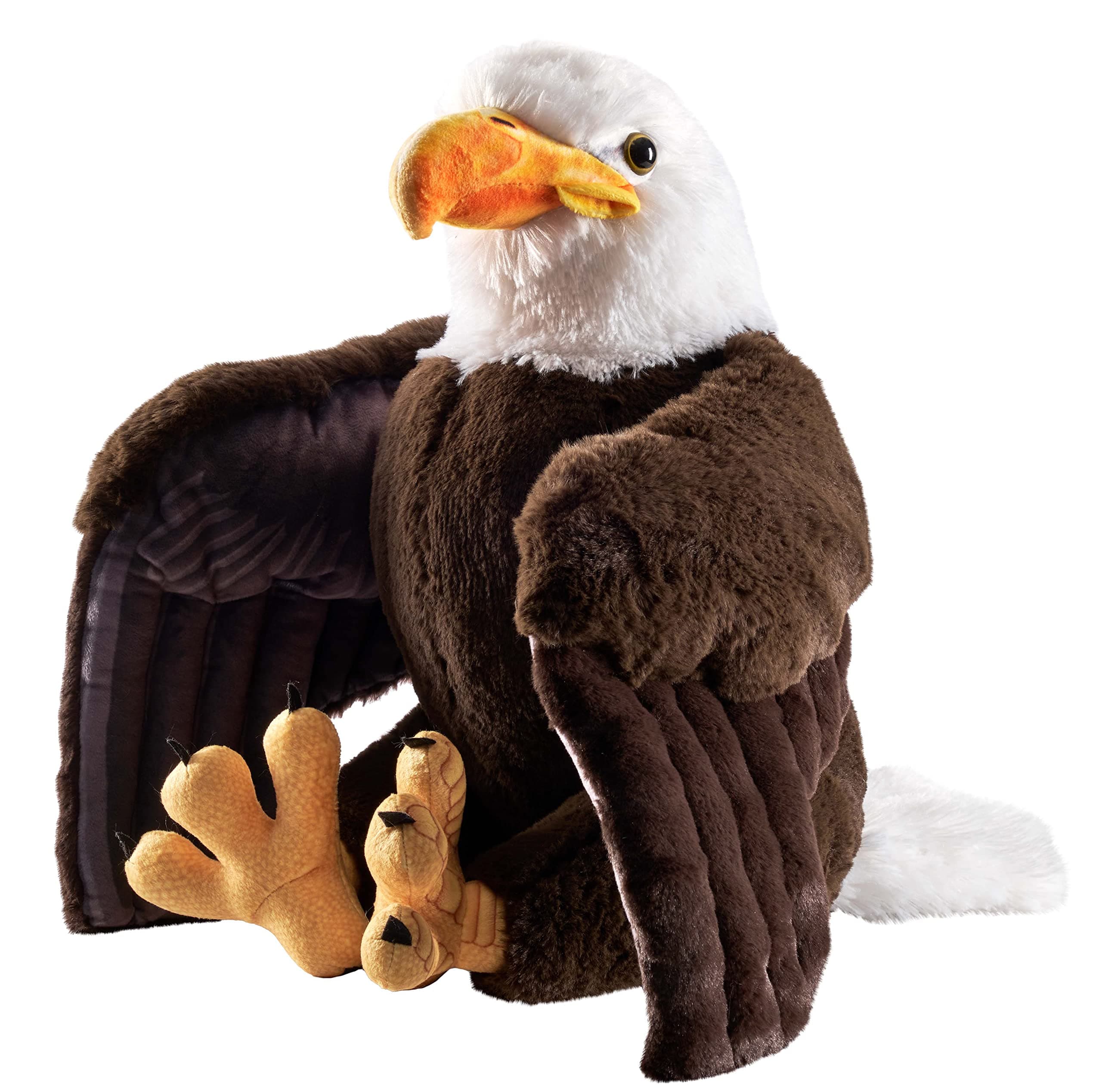 Artist Collection, Bald Eagle, Gift for Kids, 15 inches, Plush Toy, Fill is Spun Recycled Water Bottles.