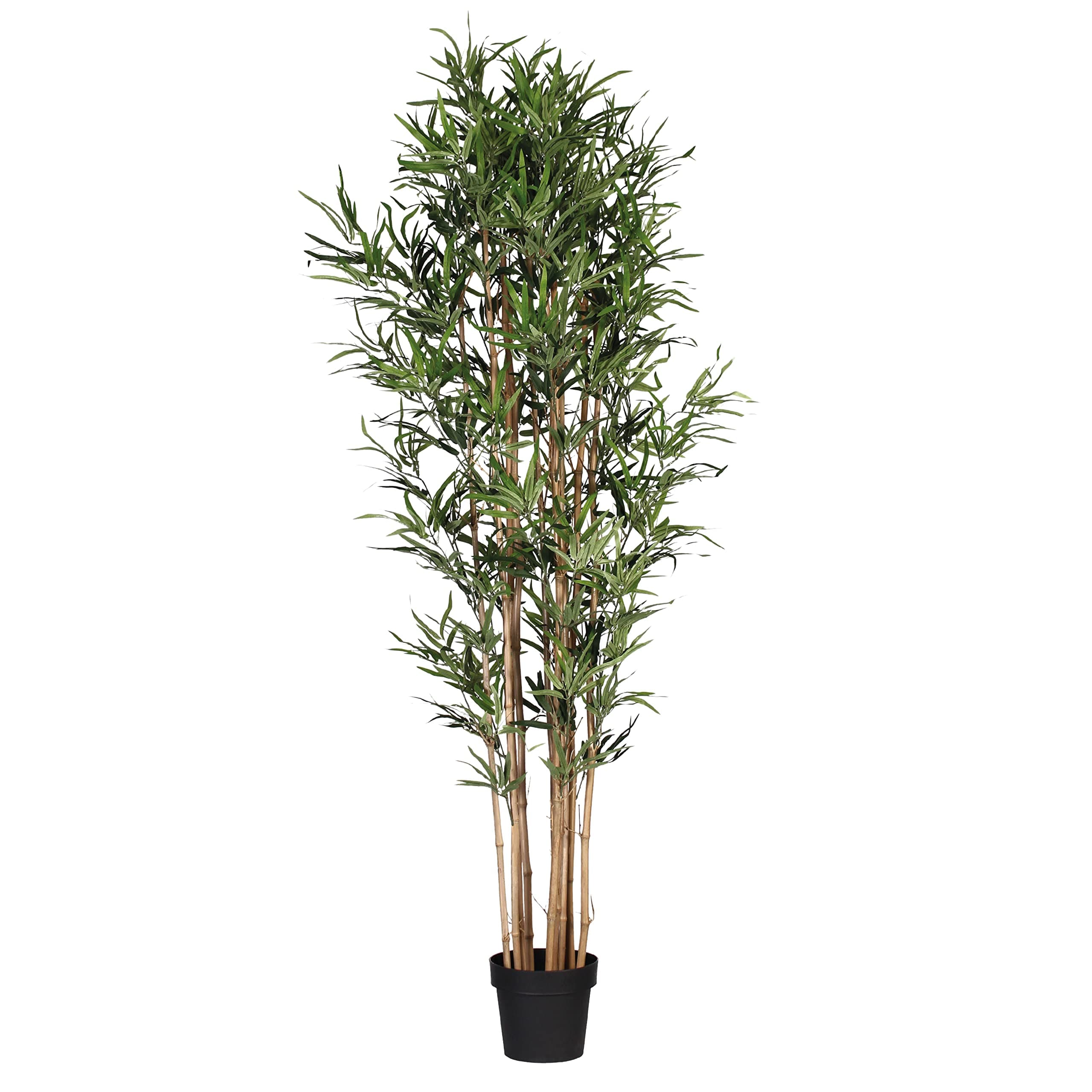 Blooming ArtificialArtificial Plant, Realistic Indoor and Outdoor Fake Plant in Pot, Artificial Oriental Bamboo Tree, UV and Water Resistant, Make Your Life Easier (180cm) (4 Pack)