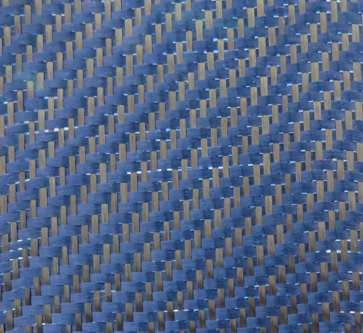 3K Carbon Kevlar Fabric Cloth 50" (Blue)