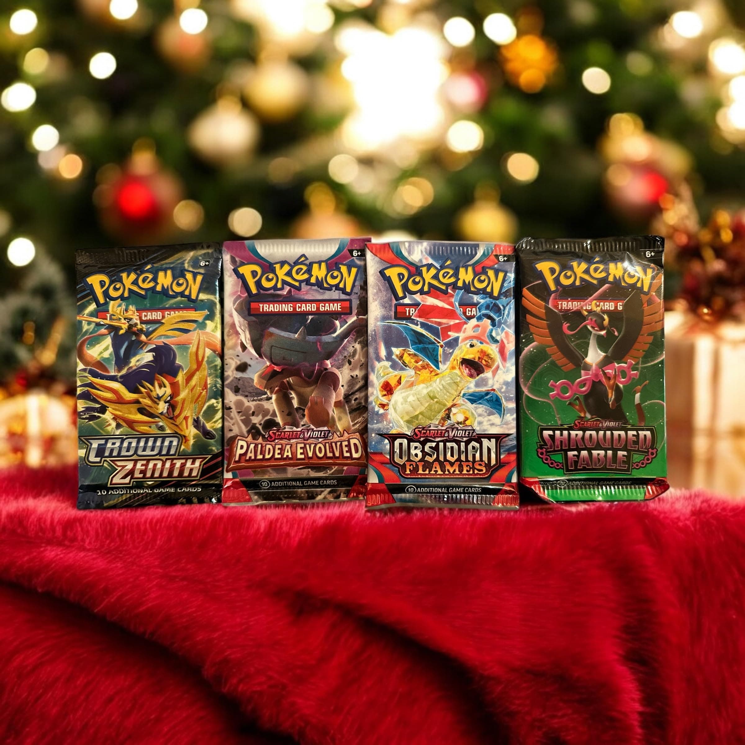 Pokemon Tcg: 4 Booster Packs - 40 Cards Total| Value Pack Includes 4 Blister Packs Of Random Cards | 100% Authentic Expansion Packs