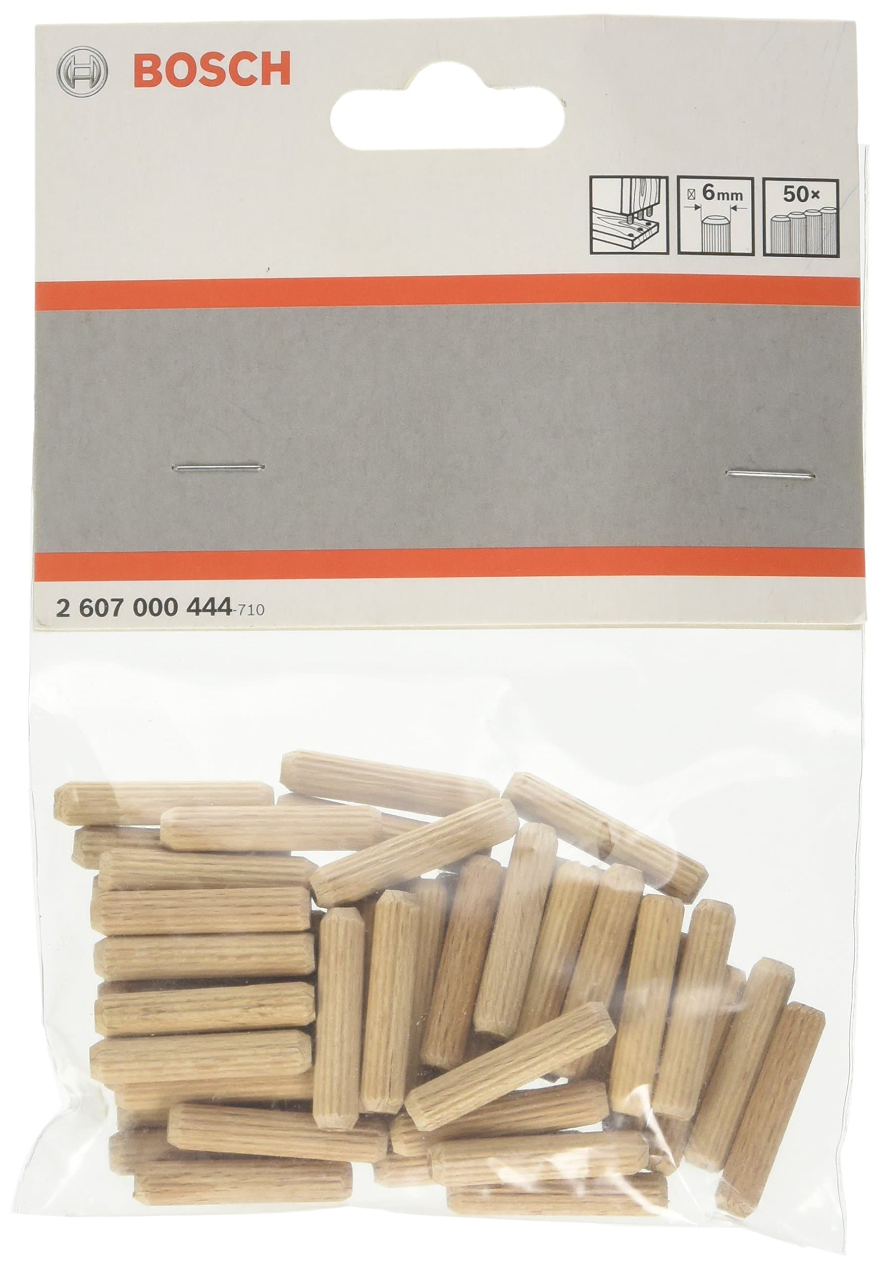 Bosch Accessories 2 607 000 444 - Wooden blocks - 6 mm, 30 mm (pack of 50)