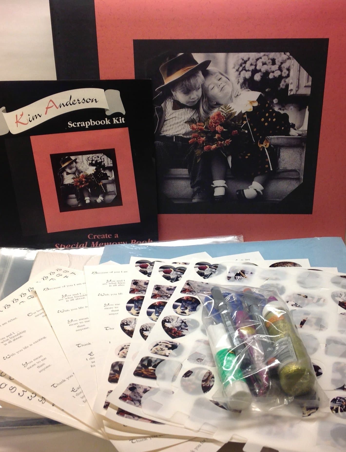 Kim Anderson Scrapbook Kit 12 x 12 Inch Pages - Includes Everything to Get Started