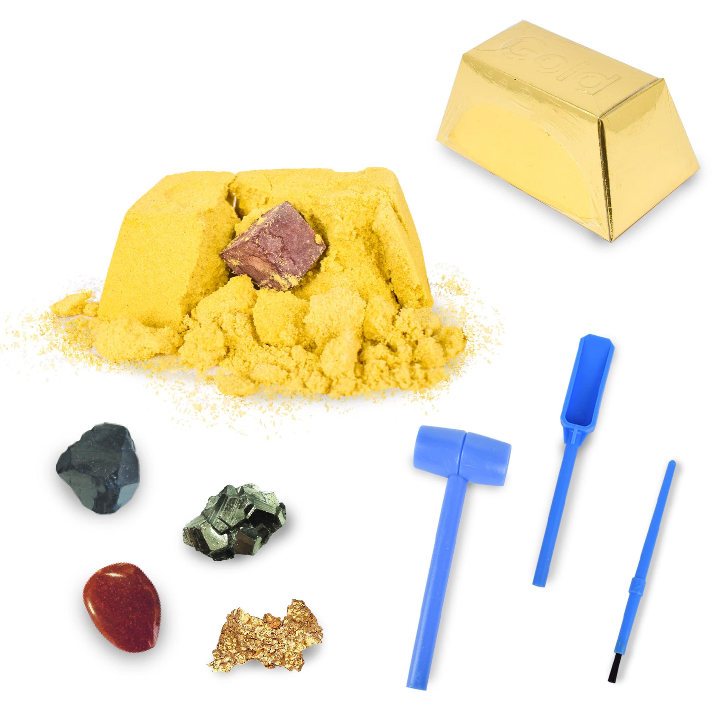 Gold Dig Kit, Mystery Science Toy for Kids, Party Favor, Goodie Bags, Valentine's Day Gift for Girls and Boys, 5+